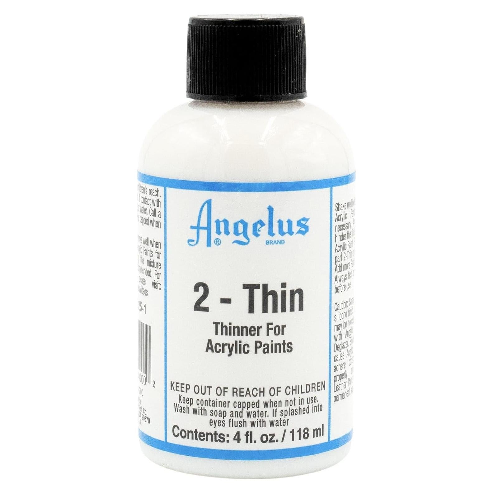 Disolvente de Pintura Acrílica Angelus 118 ml - Ideal para Aerógrafo