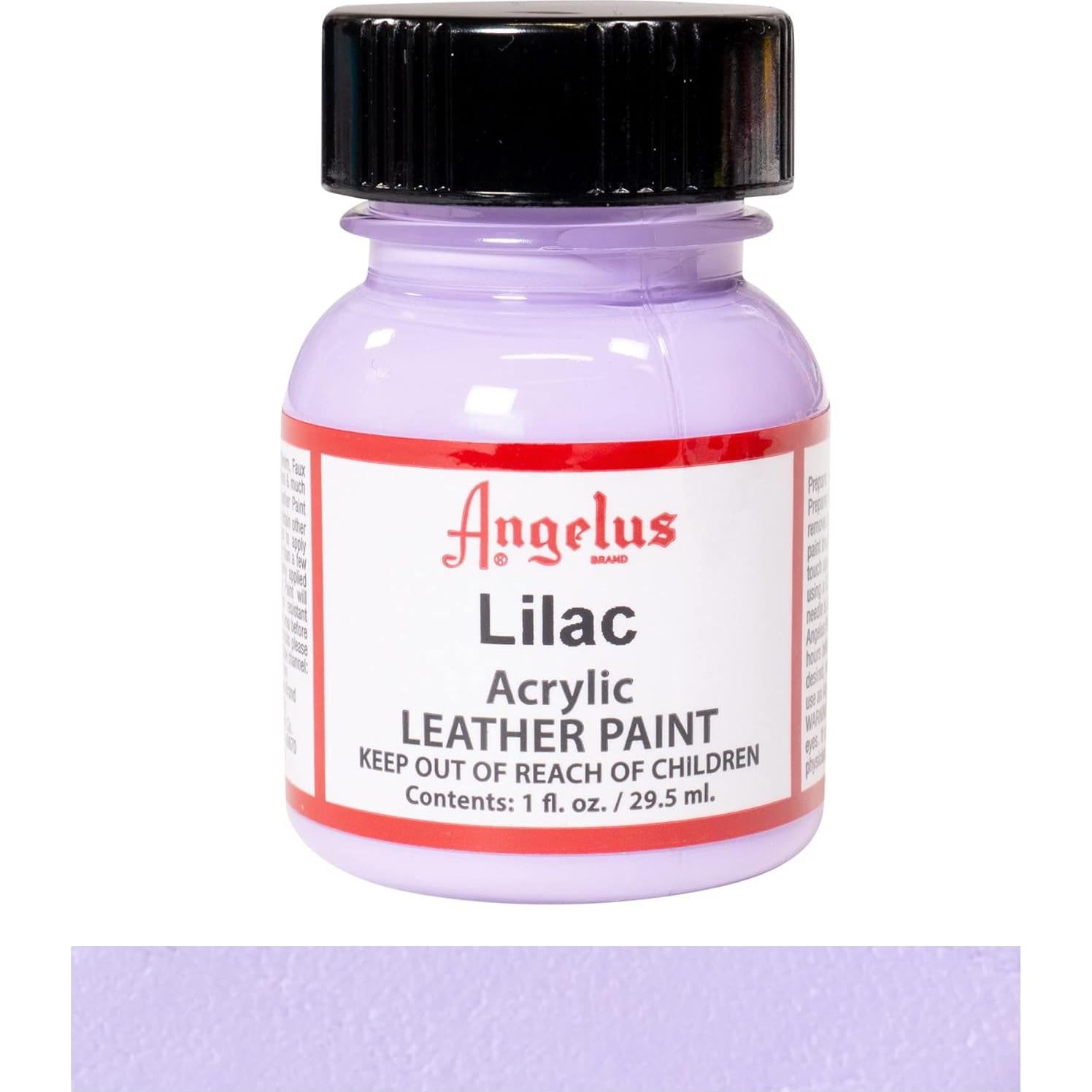 Pintura Acrílica para Cuero Angelus 28ml Lila - No Tóxica