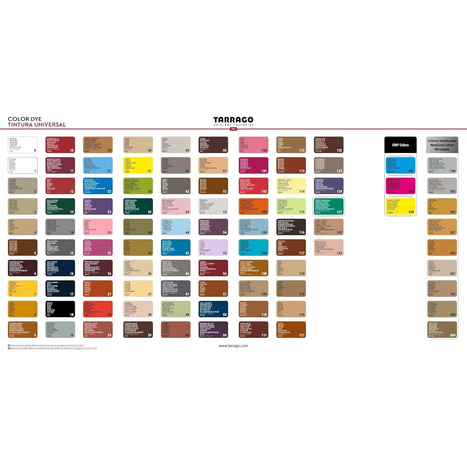 Crema para zapatos Tarrago 50ml - Pulimento ecológico Negro #18