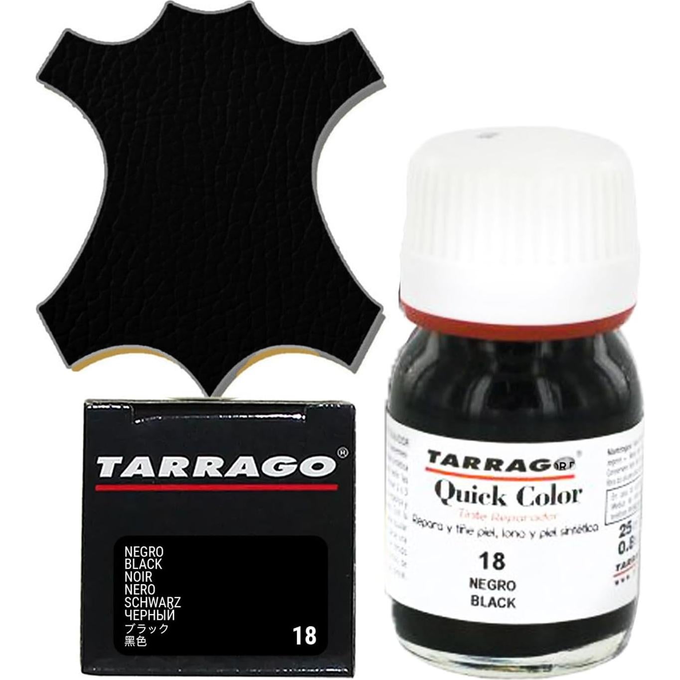 Tinte Rápido Tarrago para Cuero y Lona 25 ml Negro #18