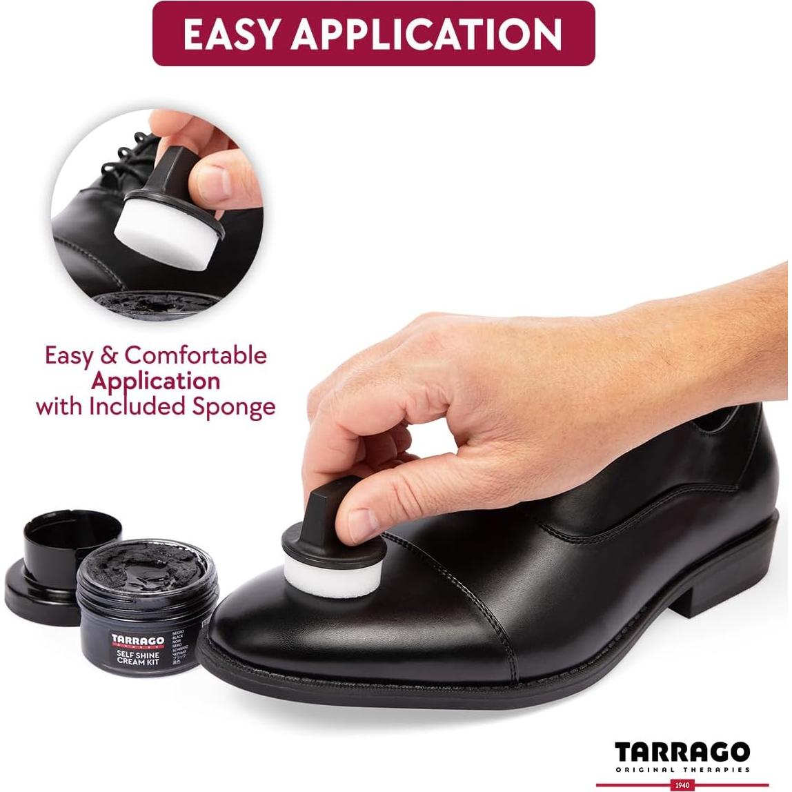 Crema Autobrillante para Zapatos Tarrago 52 ml - Negro #18