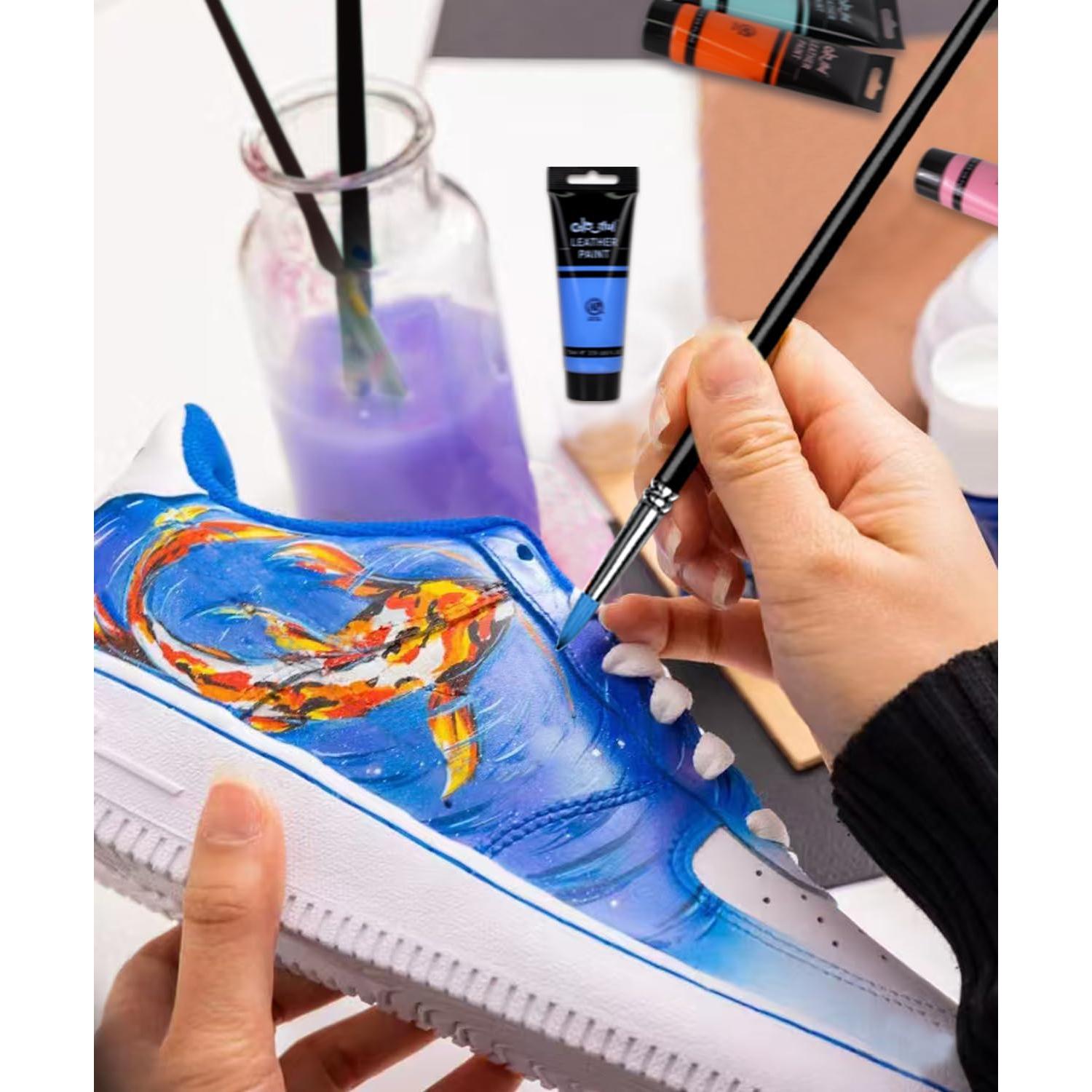 Kit de Pintura Acrílica para Cuero Colorido Colorful 18 Colores