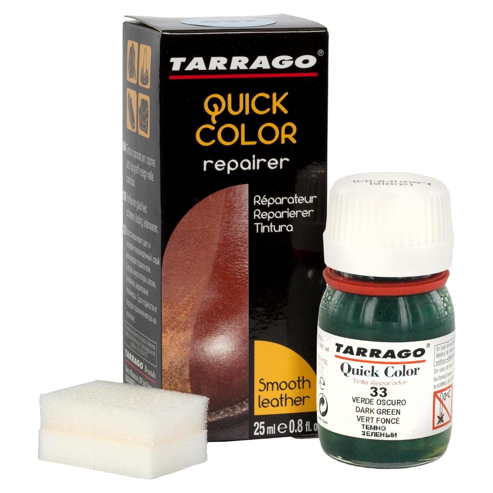 Tinte Rápido Tarrago para Cuero y Lona 25 ml Verde Oscuro