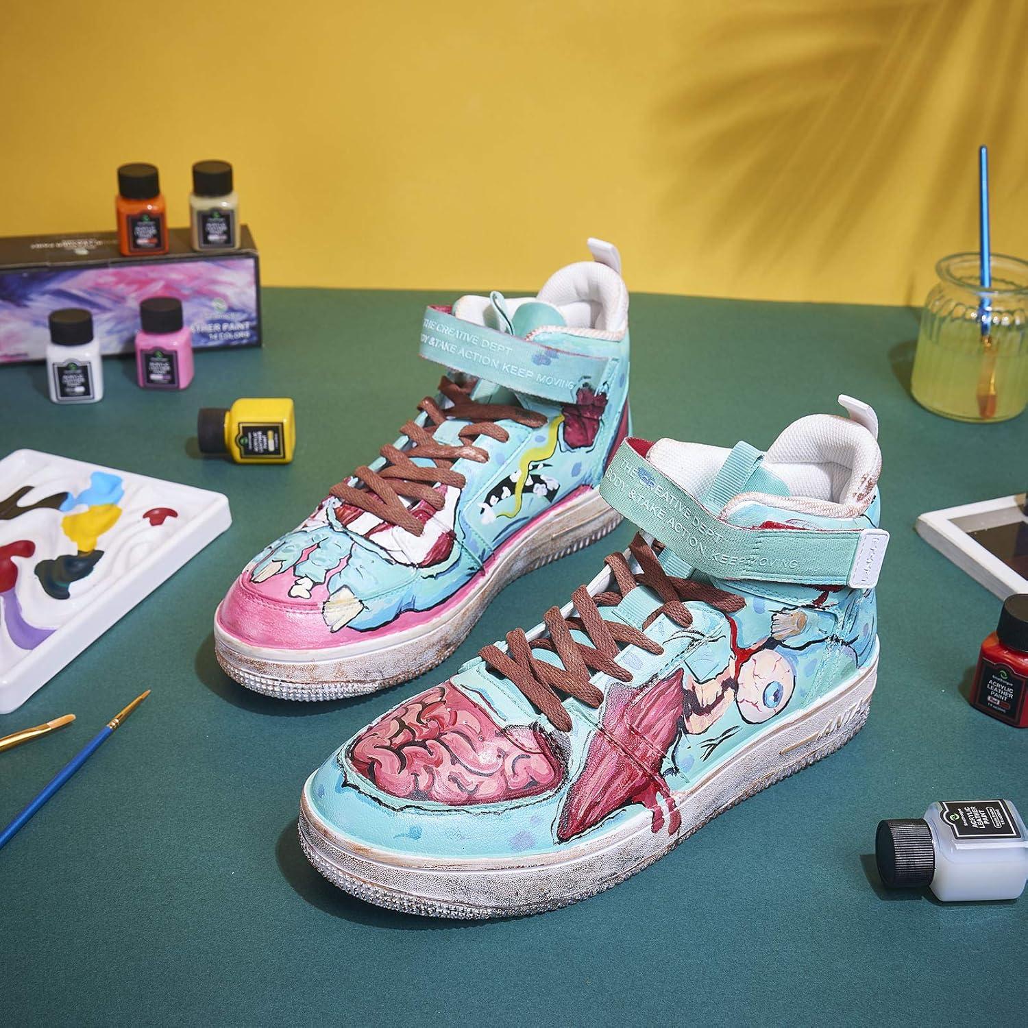 Kit de Pintura de Cuero Acrílico Smalltongue 24 Colores 30 ml