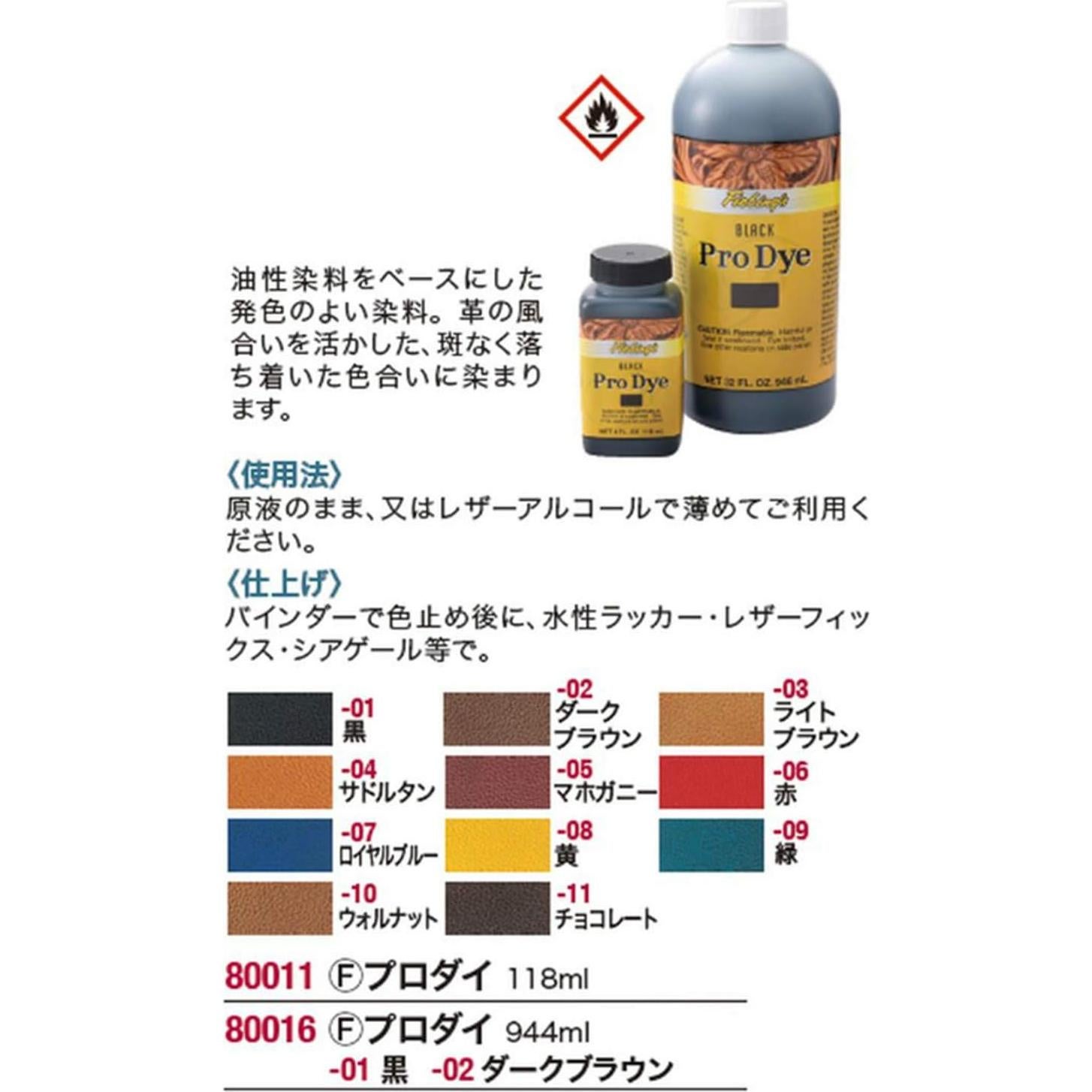 Tinte para Cuero Fiebing's Pro Dye 118 ml - Rojo, A Base de Alcohol