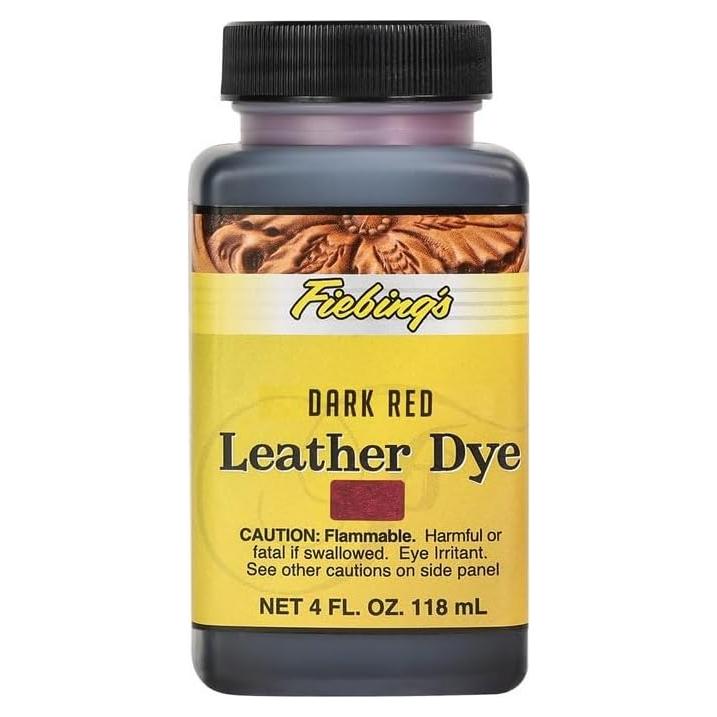 Tinte para Cuero Fiebing's 113.4g Rojo Oscuro - Aplicador Incluido