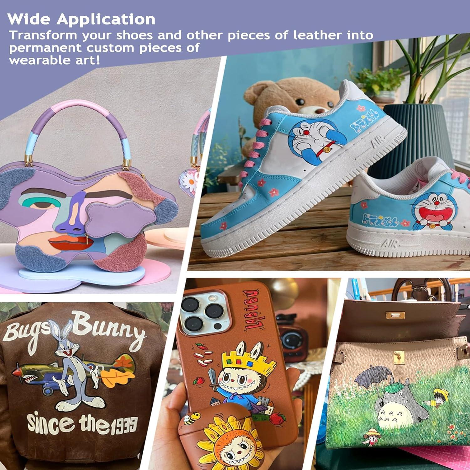 Pintura Acrílica Colorida para Cuero Color Rojo 75ml - Marca Colorido