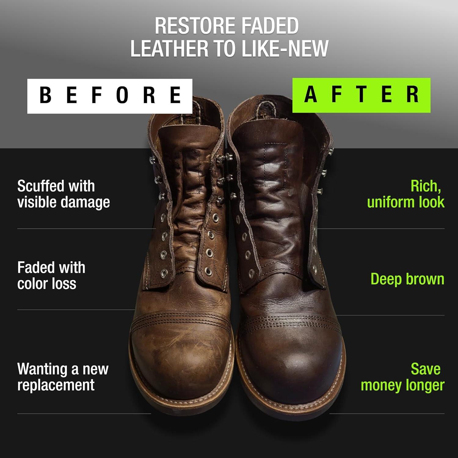 Tinte para zapatos marrón Griffin 74.8 ml - Restaurador de cuero