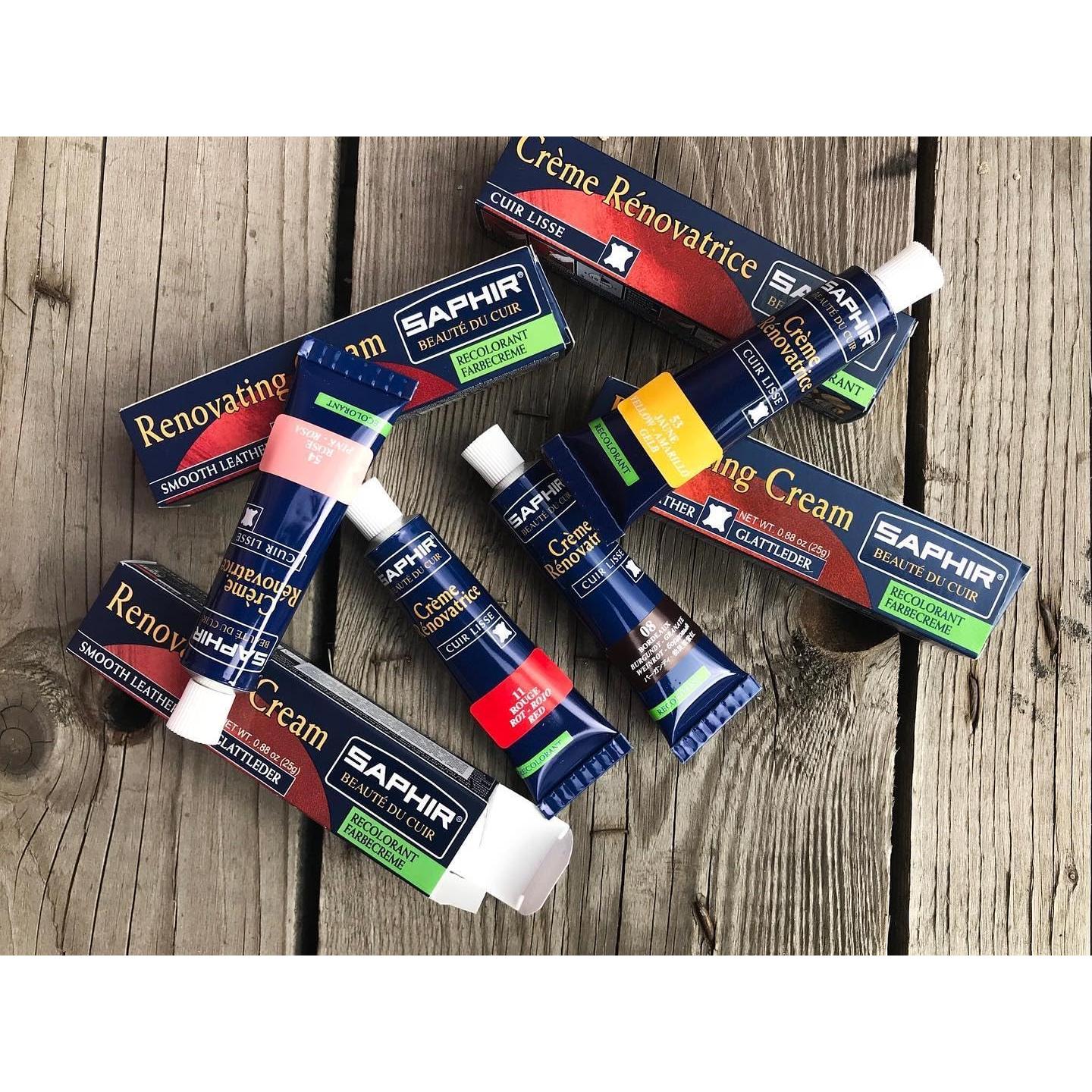 Crema Renovadora Saphir 25ml para Cuero Rojo - Reparación