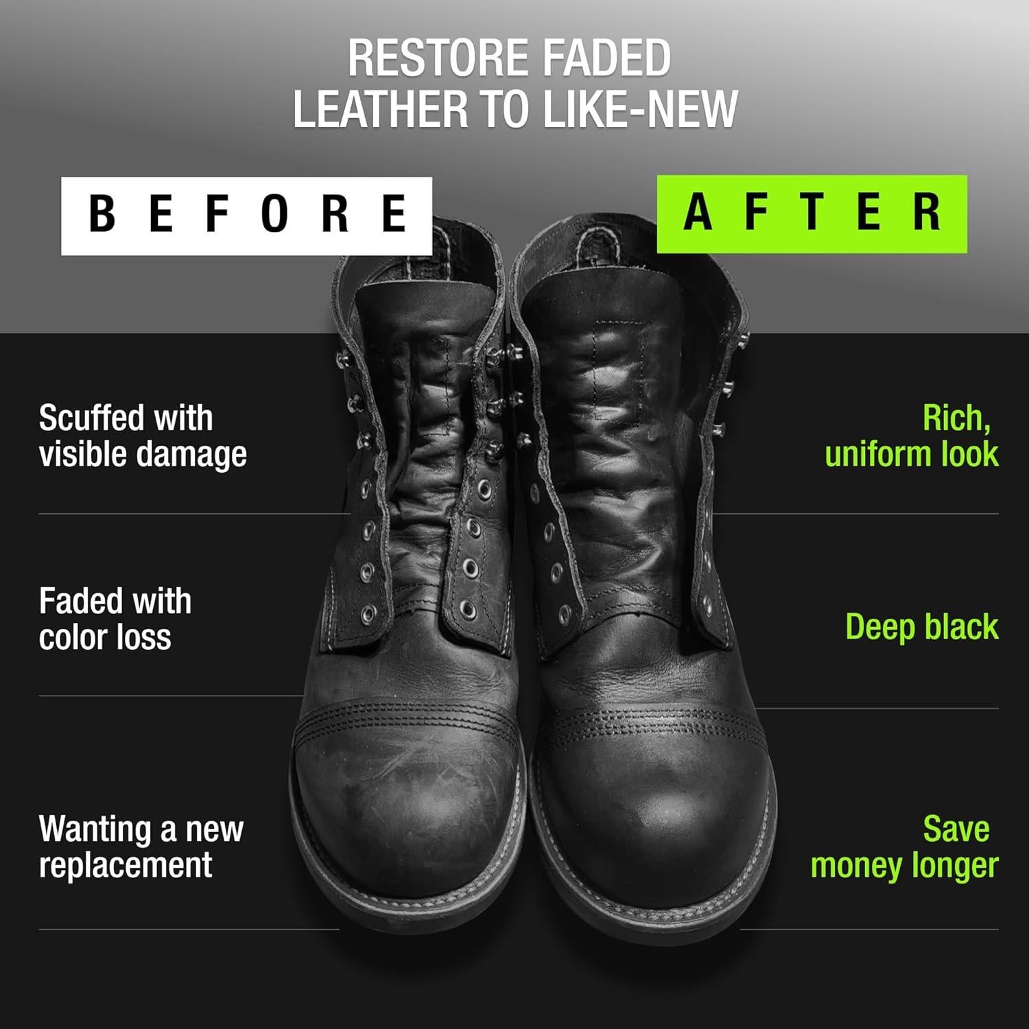 Tinte de Cuero Negro Griffin 70.87g - Repara Rayones y Desvanecimiento