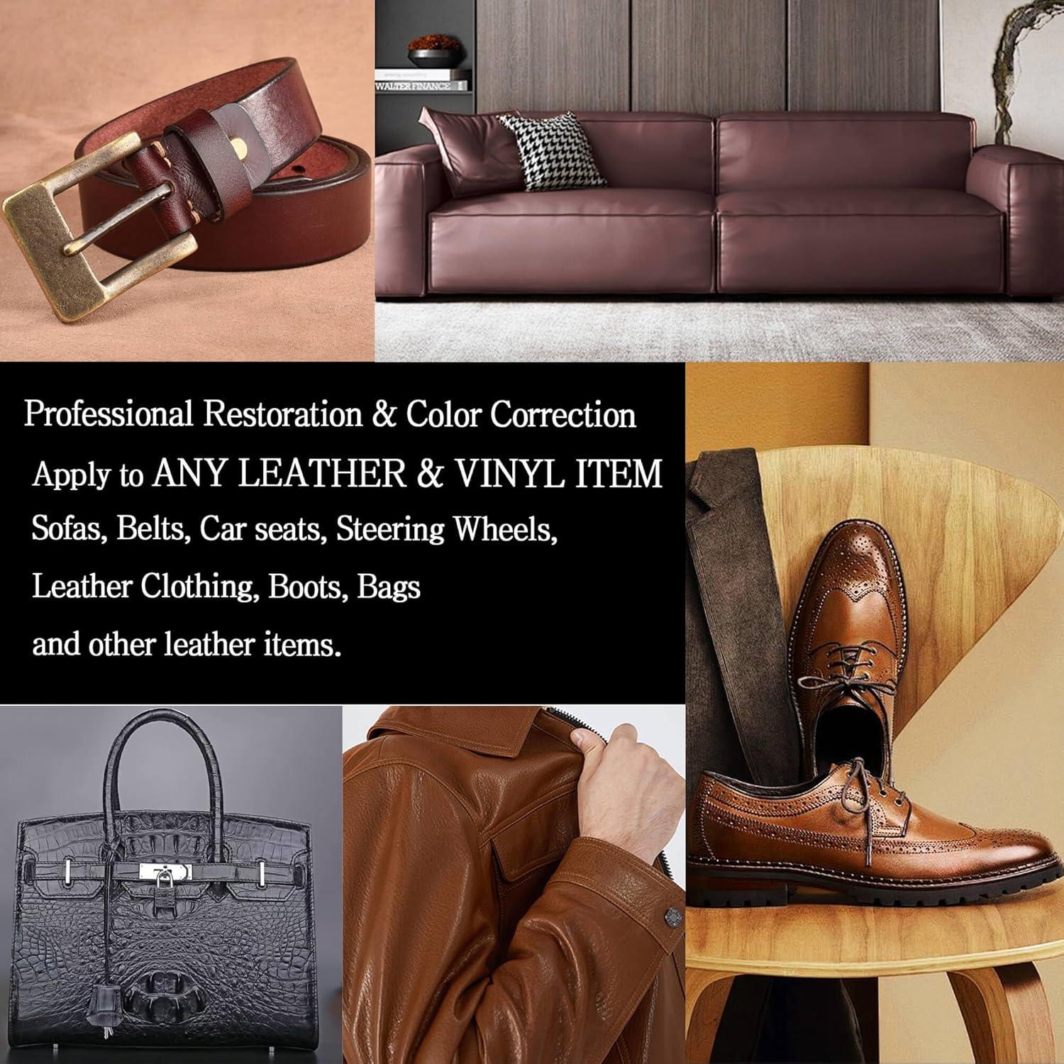 Bálsamo Restaurador de Color para Cuero WERBME 170g Marrón Oscuro