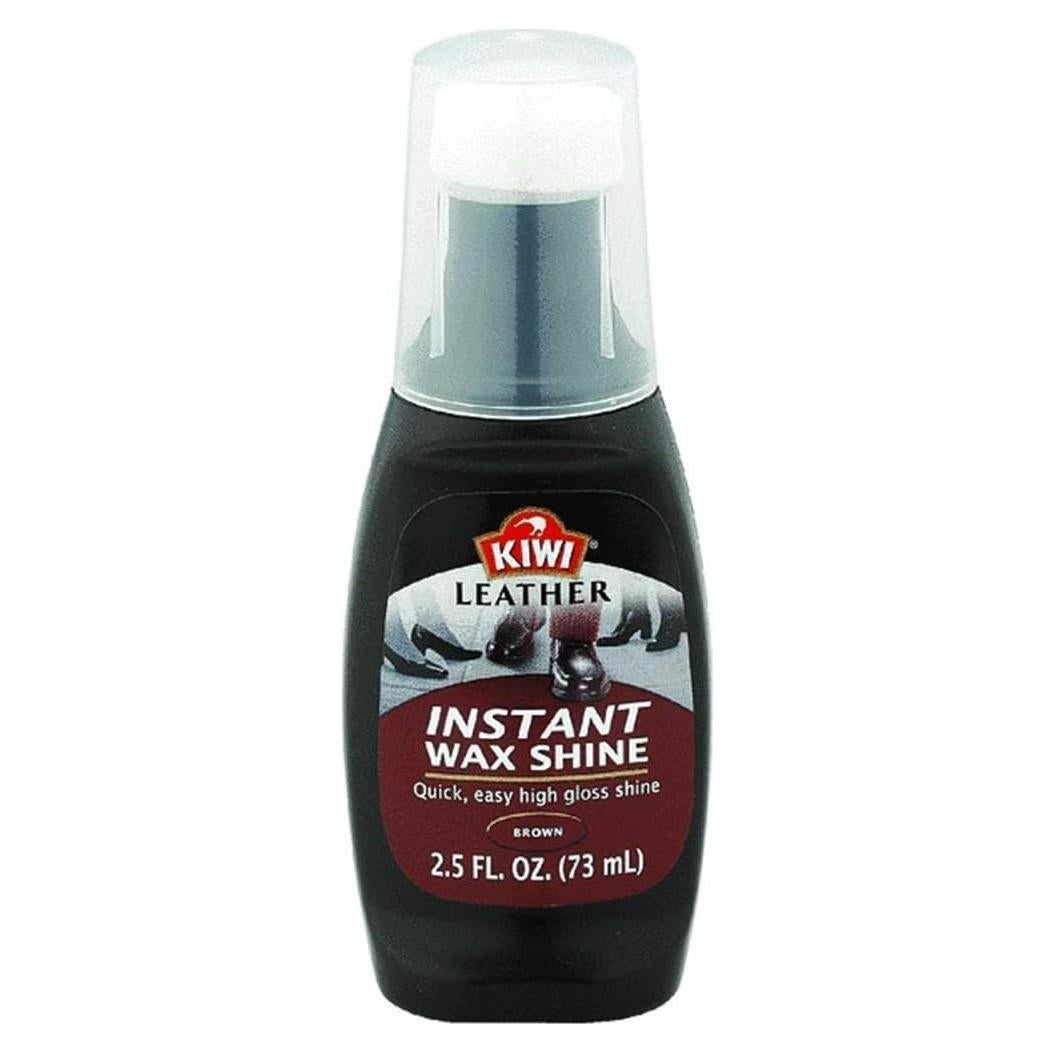 Cera Instantánea Kiwi para Cuero Brillante Marrón 73 ml