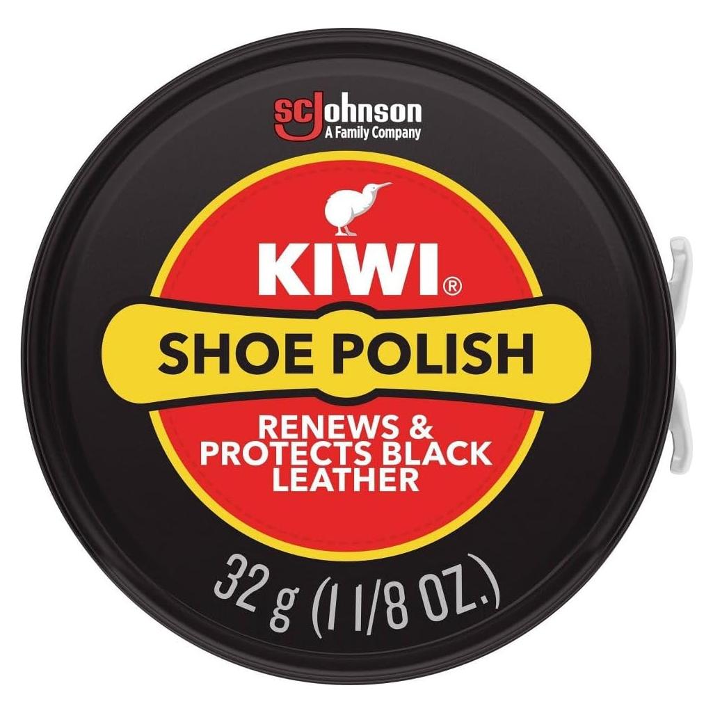 Betún para Zapatos KIWI 10111 49.87g Negro Brillo y Protección