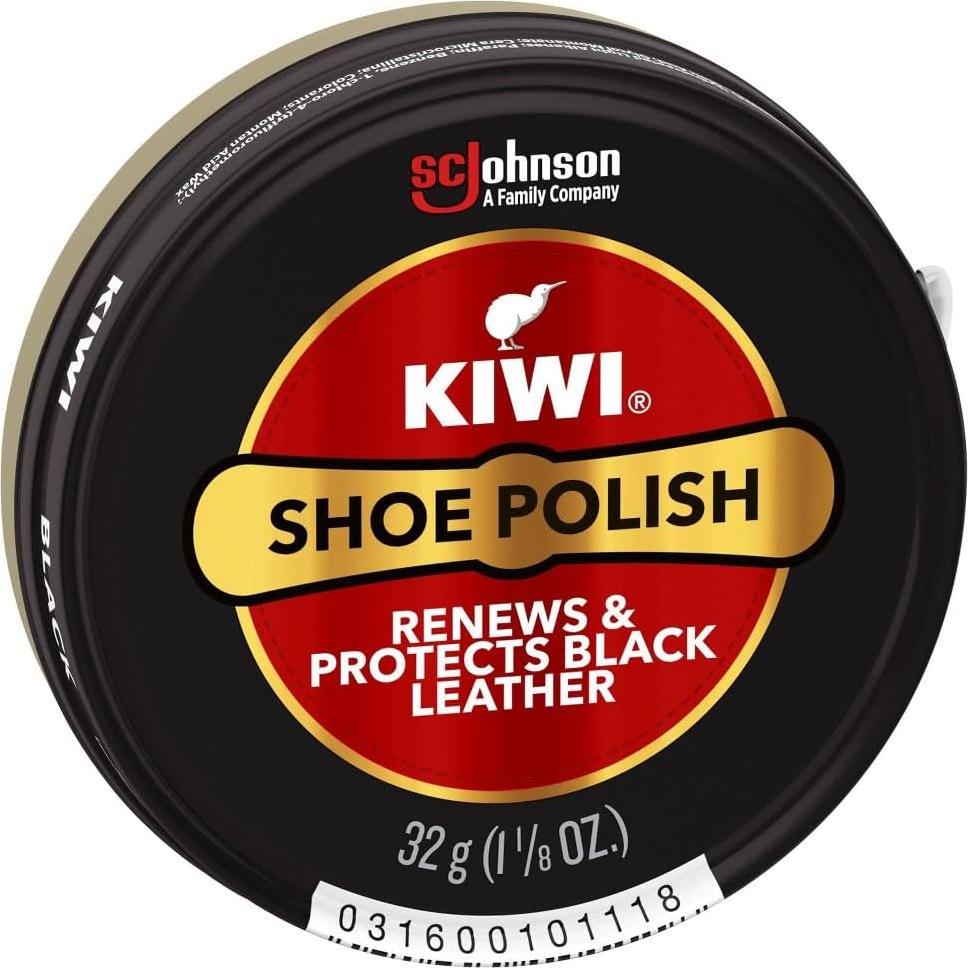 Betún para Zapatos KIWI 10111 49.87g Negro Brillo y Protección