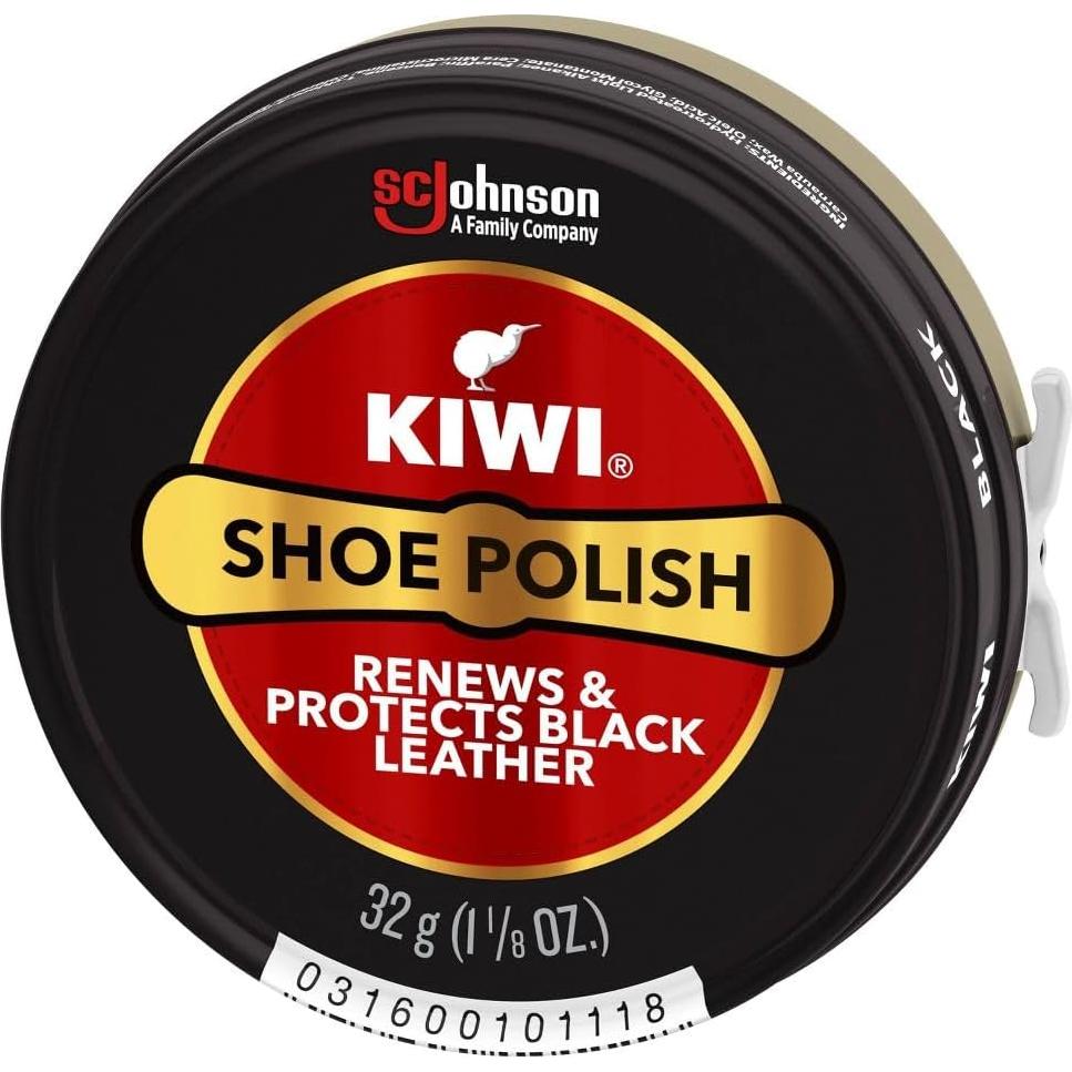 Betún para Zapatos KIWI 10111 49.87g Negro Brillo y Protección
