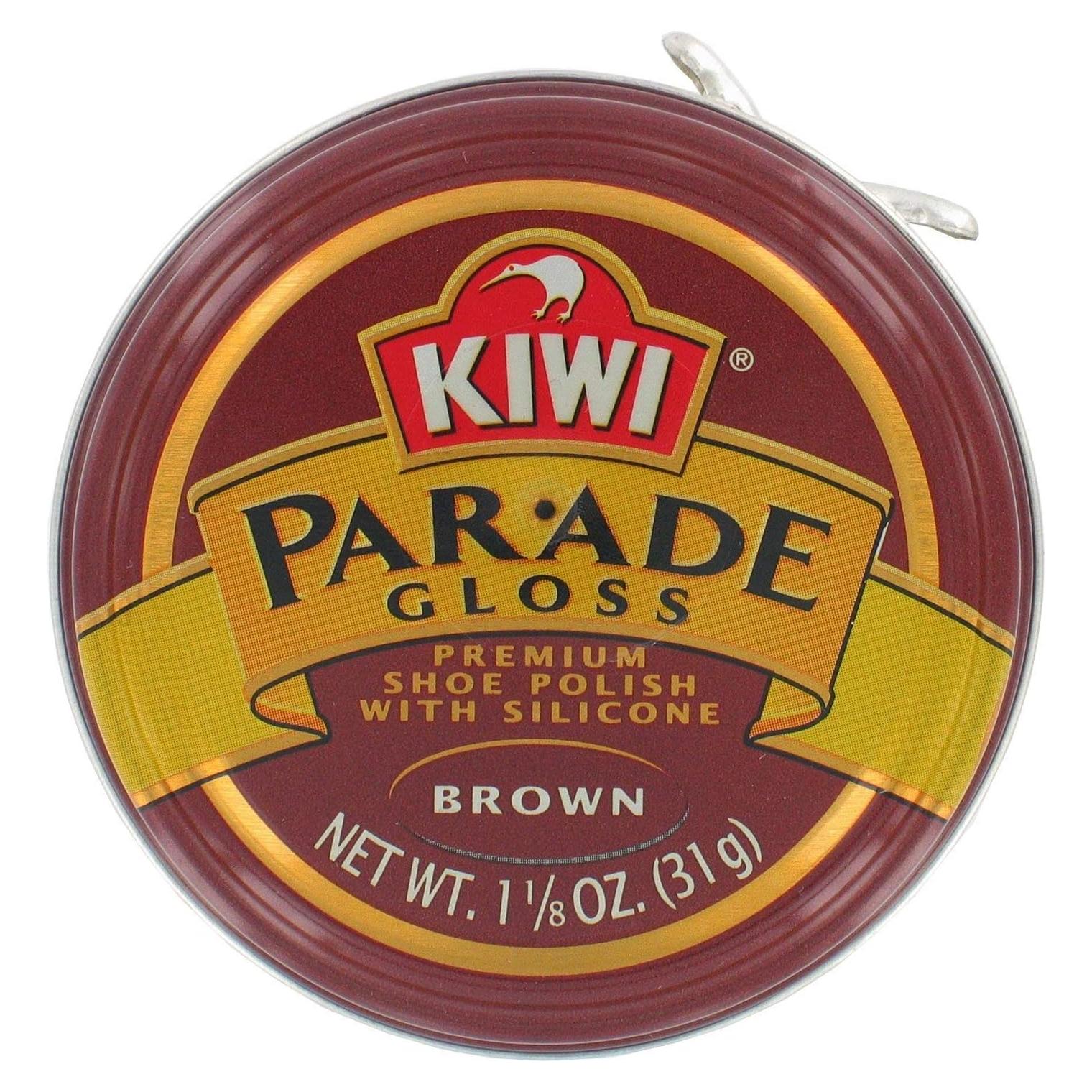 Pasta Brillante Kiwi Parade 32g Marrón para Zapatos