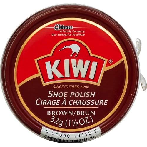 Cera para Zapatos KIWI Marrón 31.75g - Brillo y Protección