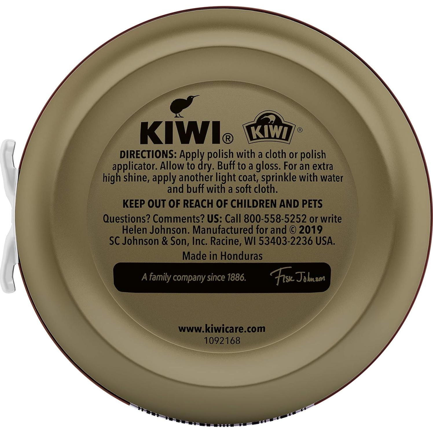 Cera para Zapatos KIWI Marrón 31.75g - Brillo y Protección