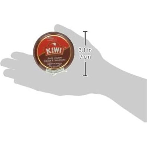 Cera para Zapatos KIWI Marrón 31.75g - Brillo y Protección