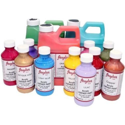 Pintura Acrílica para Cuero Angelus 4oz Amarillo Semi-Brillante