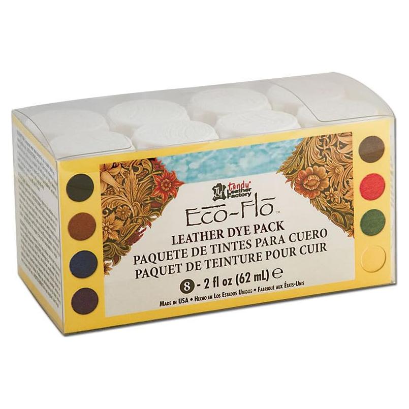 Tinte para Cuero Eco-Flo Tandy 2650-05 8 Colores 62 ml