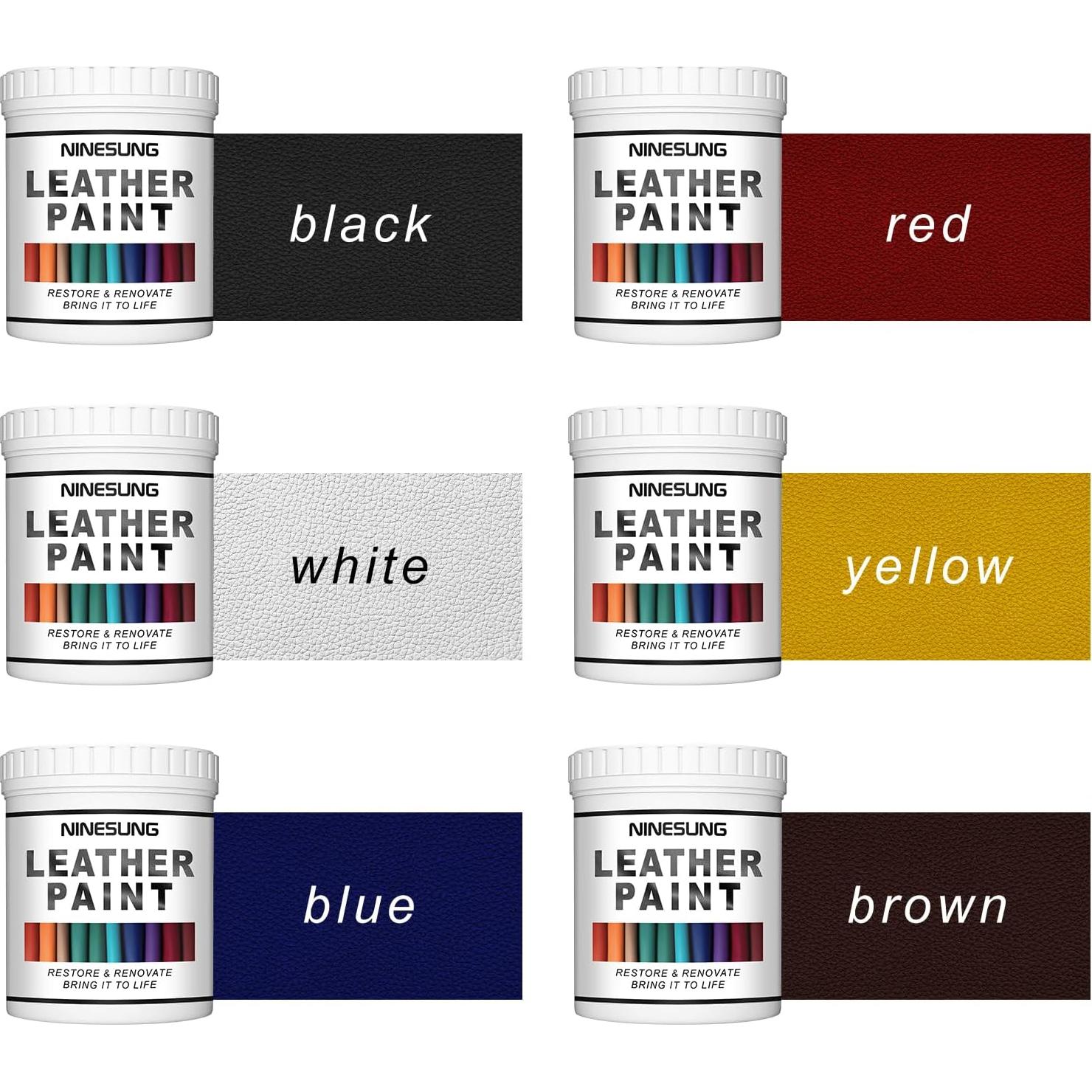 Pintura de Cuero Amarilla Ninesung 118 ml - Fácil de Usar
