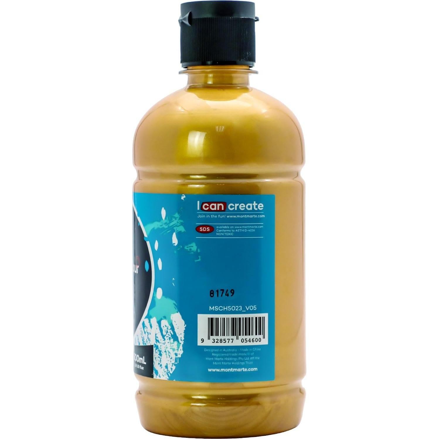 Juego de Pintura Acrílica Mont Marte 12 Colores 500ml Mate