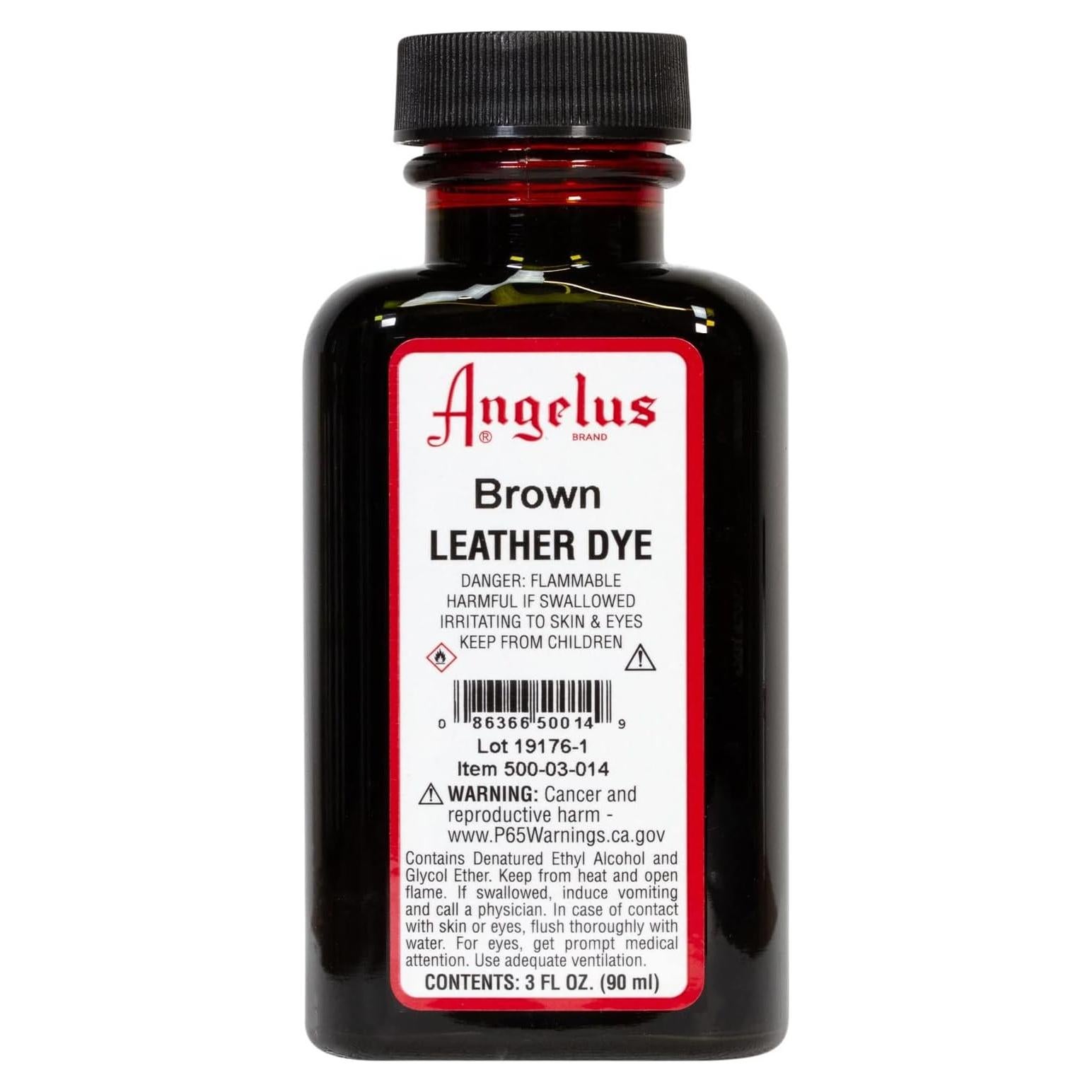 Tinte de Cuero Angelus 85g Marrón - Color Duradero