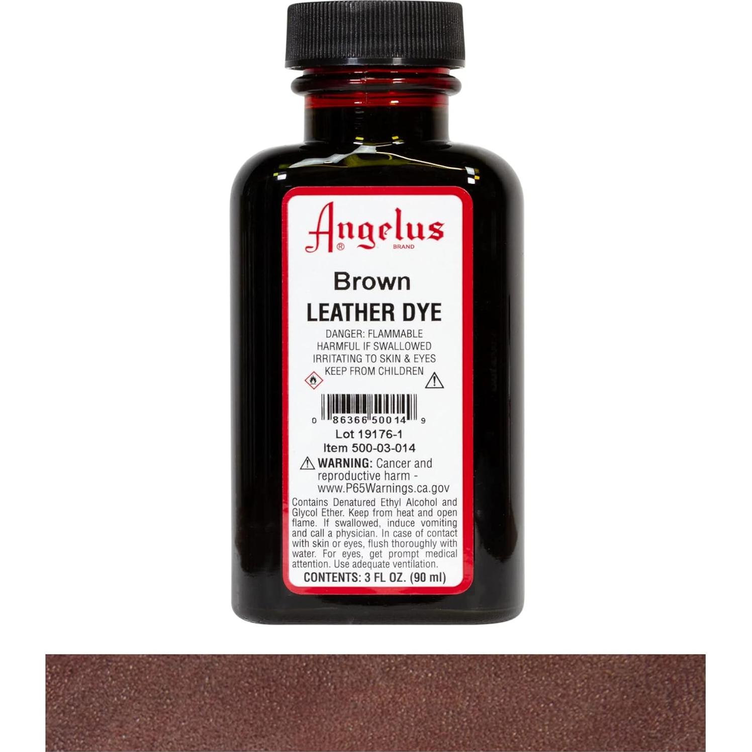 Tinte de Cuero Angelus 85g Marrón - Color Duradero