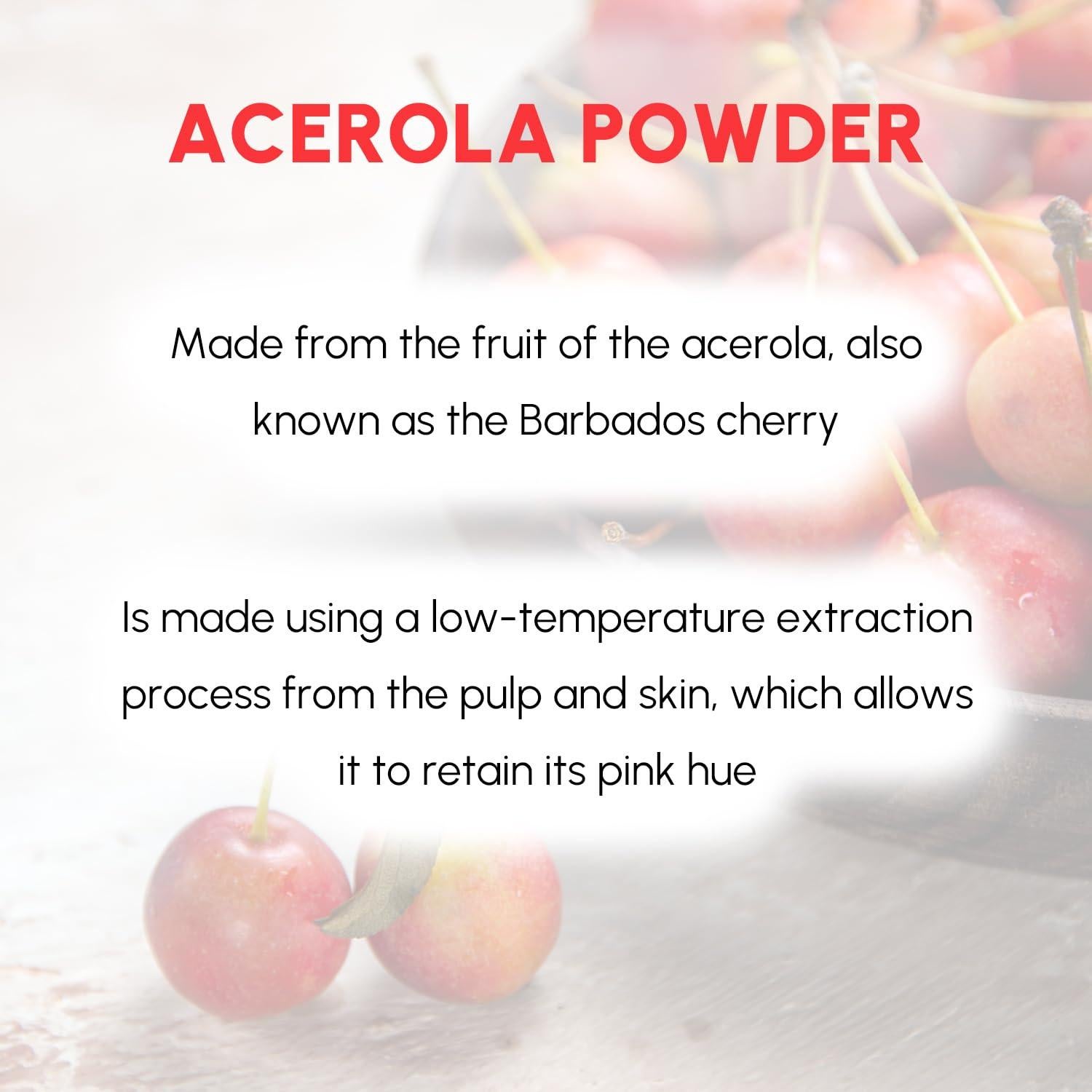 Polvo de Cereza Acerola 227 g - Vitamina C Natural para Batidos
