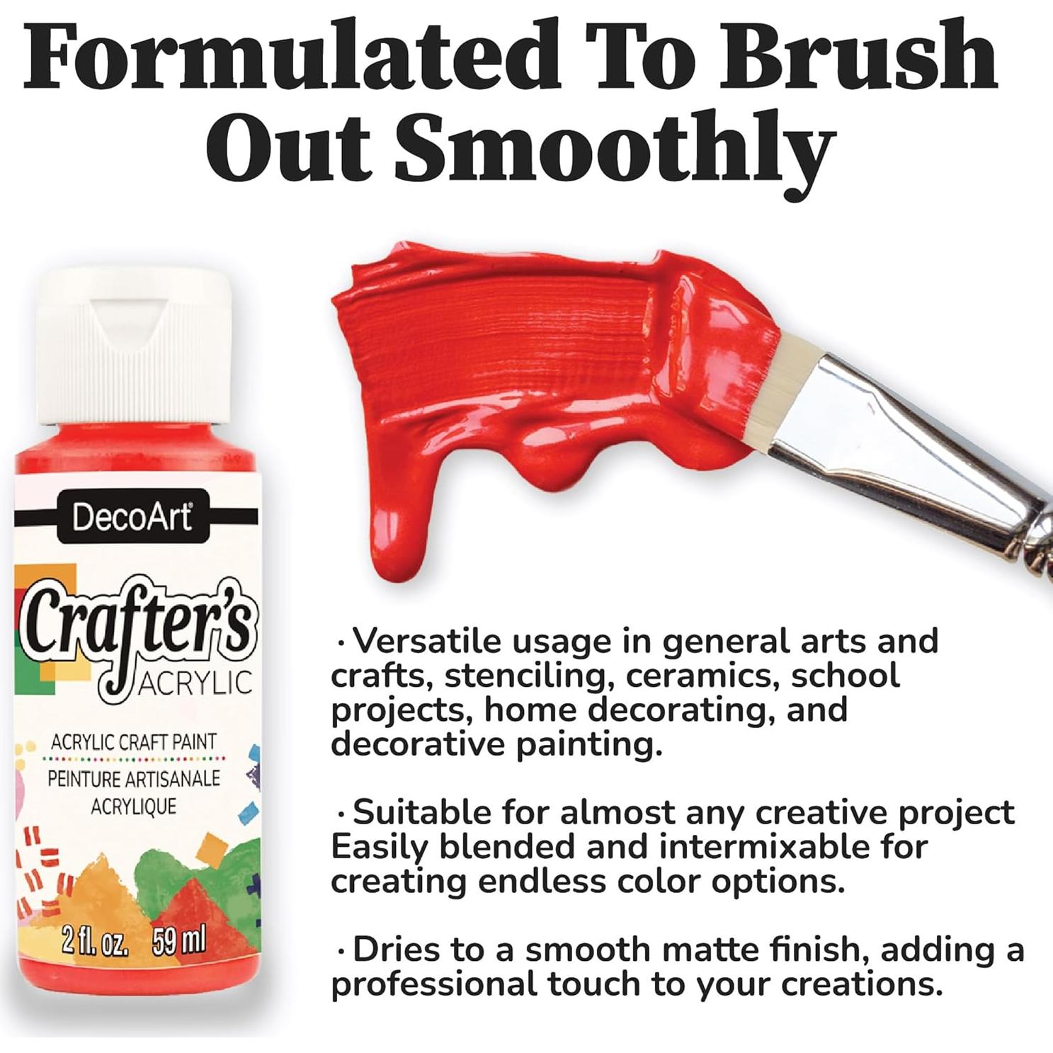 Juego de Pintura Acrílica DecoArt Crafter's 24 Colores 1419 ml