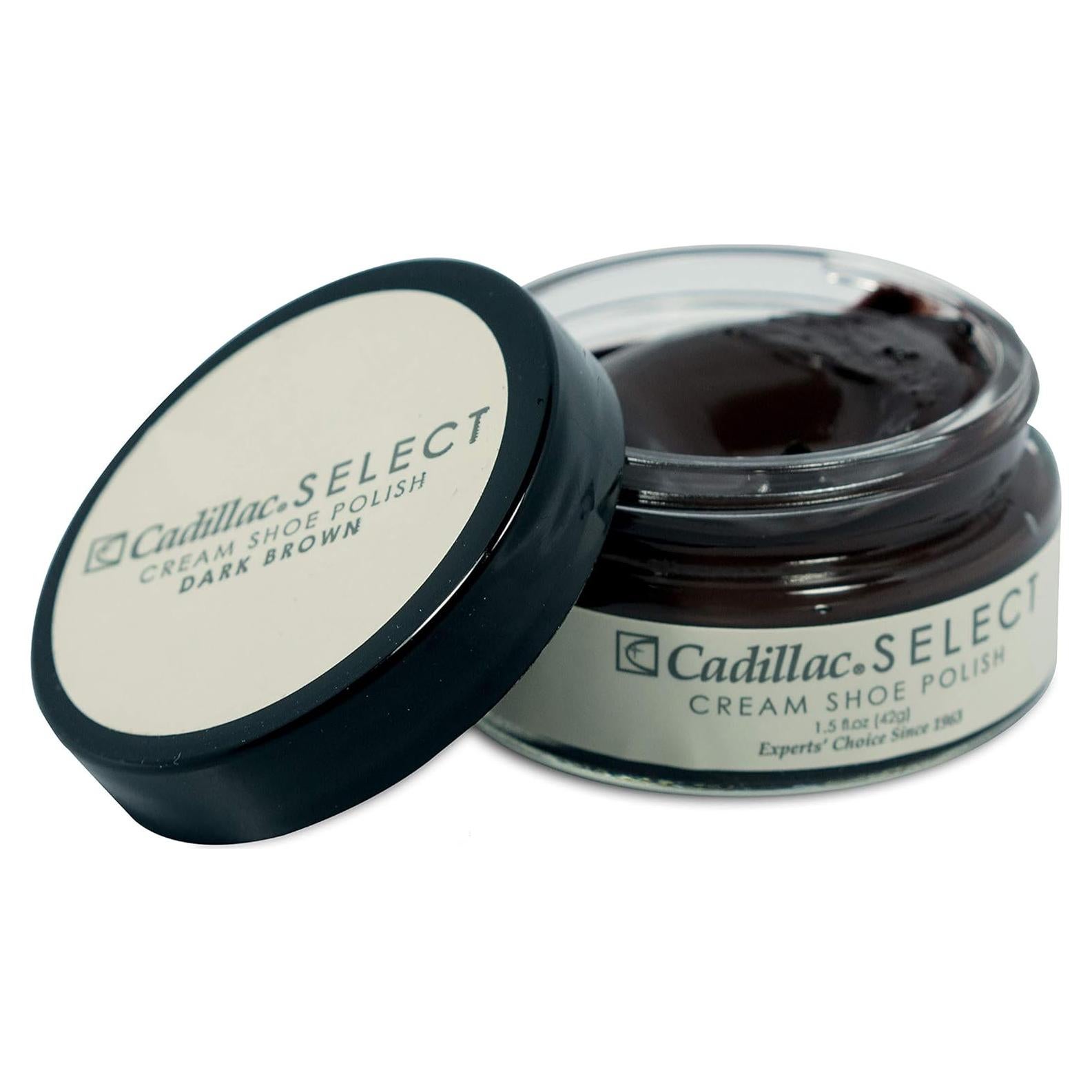 Crema Pulidora de Cuero Cadillac 117g - Marrón Oscuro - Premium