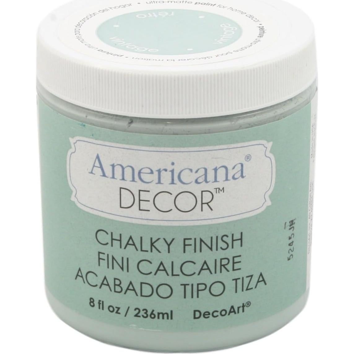 Pintura Chalky Finish Americana DecoArt 8oz Vintage Multicolor