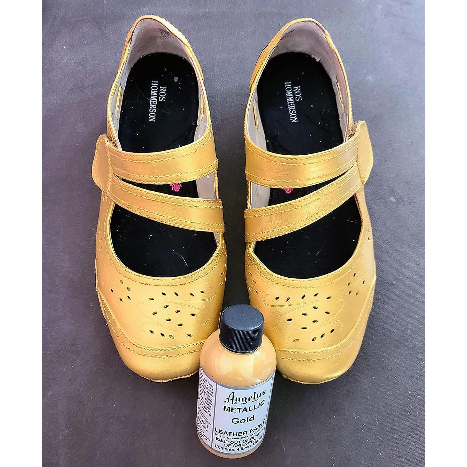 Pintura Acrílica para Cuero Angelus 118.3 ml Oro Brillante