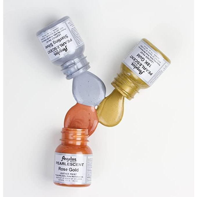 Pintura Acrílica para Cuero Angelus 118.3 ml Oro Brillante