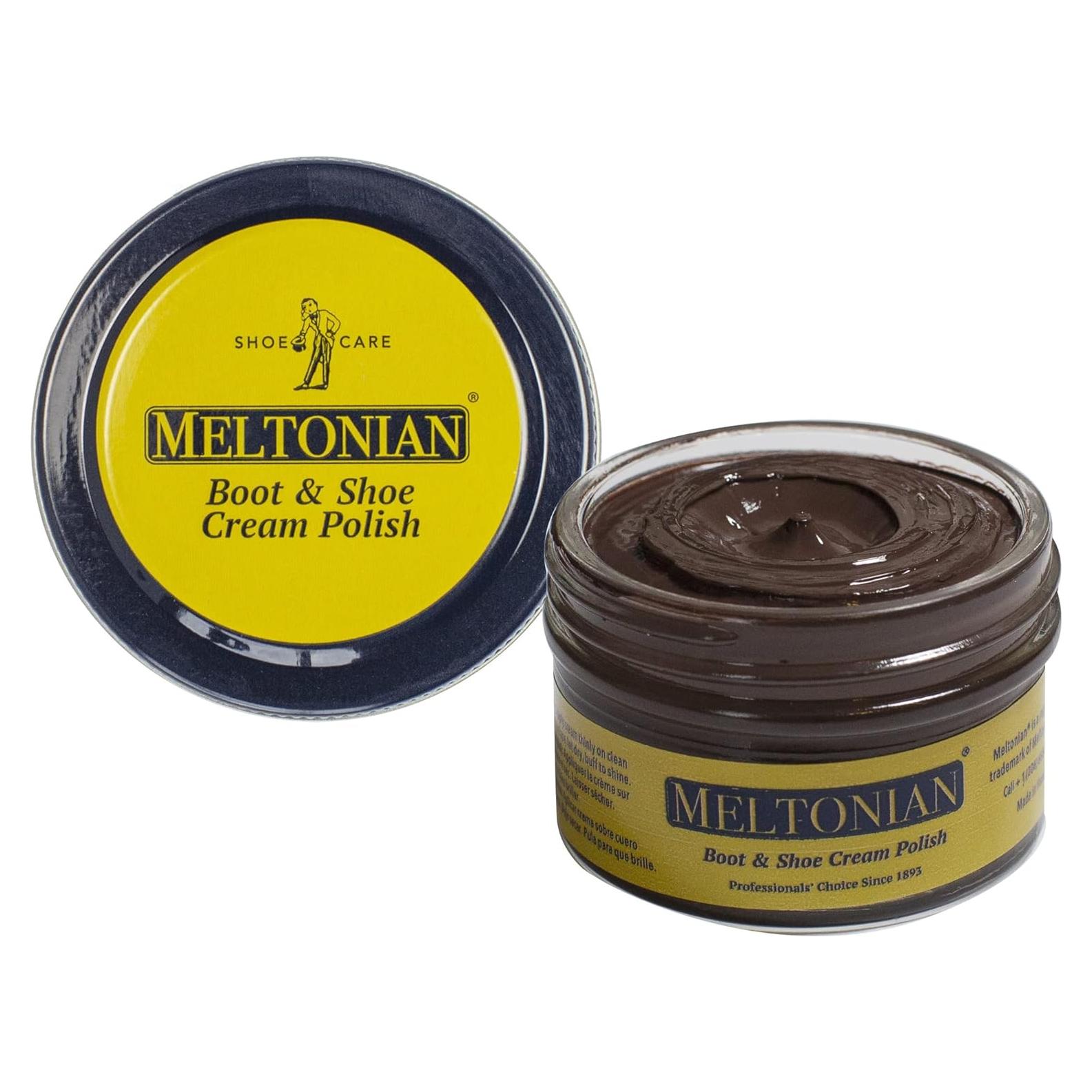 Crema Betún Meltonian para Zapatos de Cuero 113g - Marrón Tenue