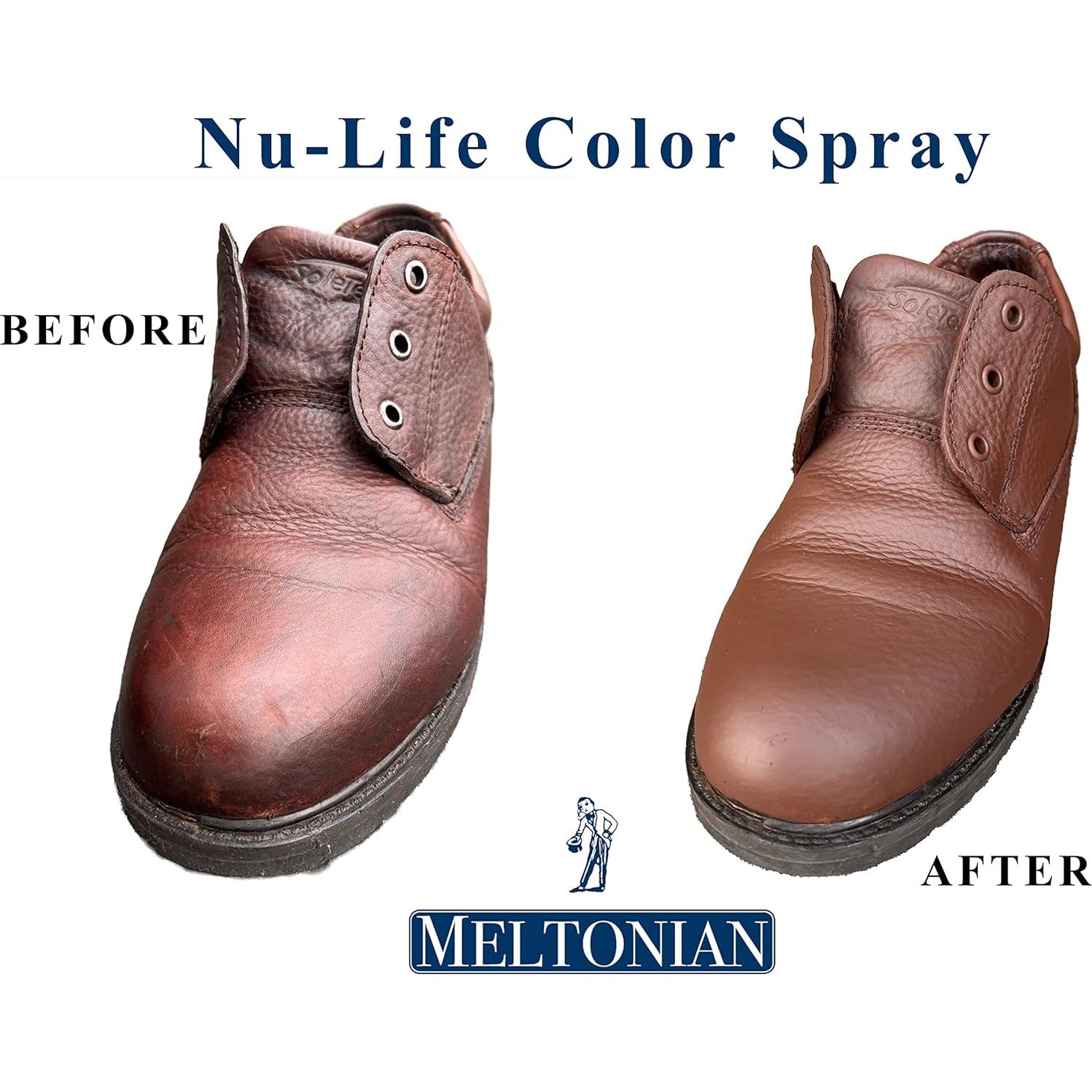 Pintura en aerosol Meltonian NU-LIFE 340g Negro para cuero y plástico