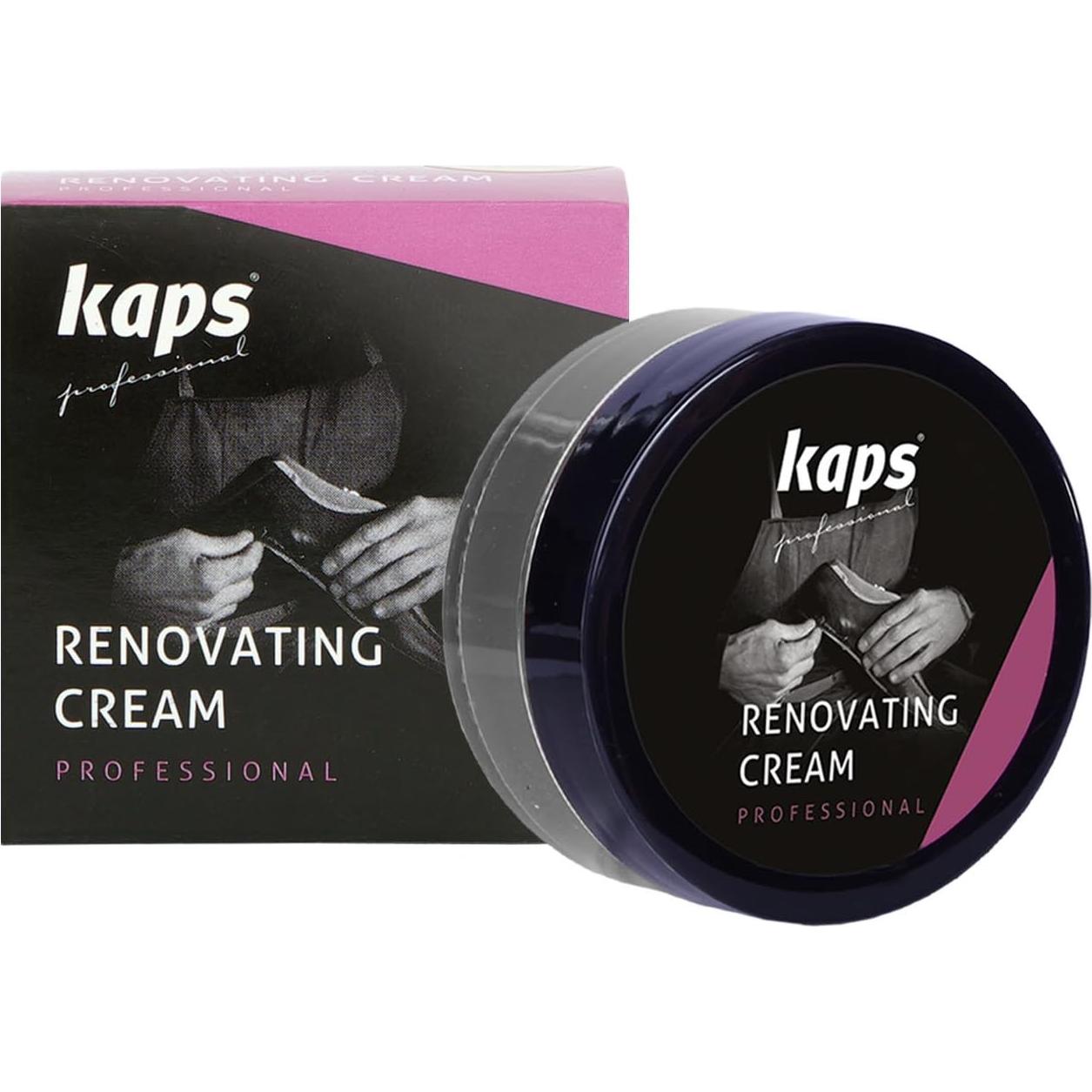 Crema Renovadora Kaps para Cuero Liso 25ml - Color Negro