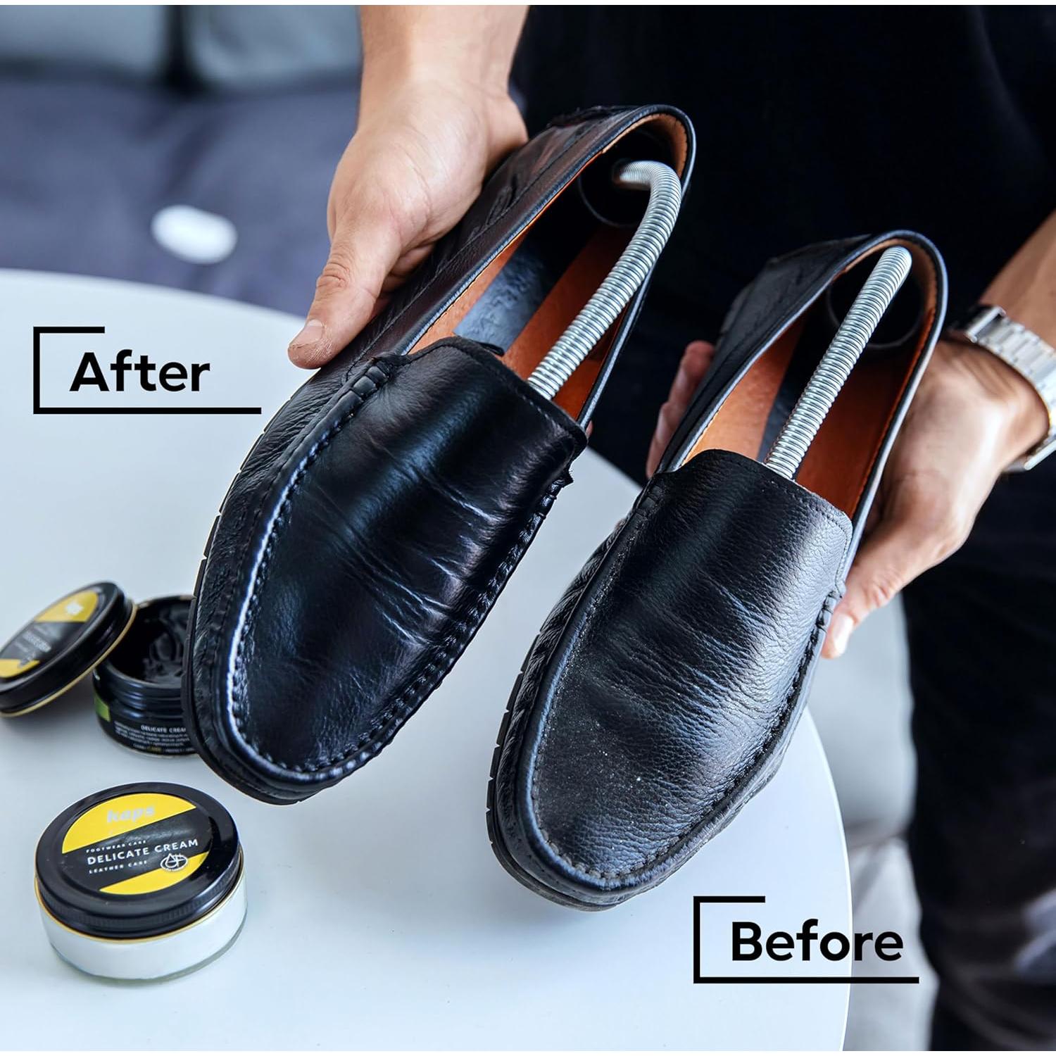 Crema para Cuidado de Zapatos Kaps 50 ml - Nutrición y Brillo