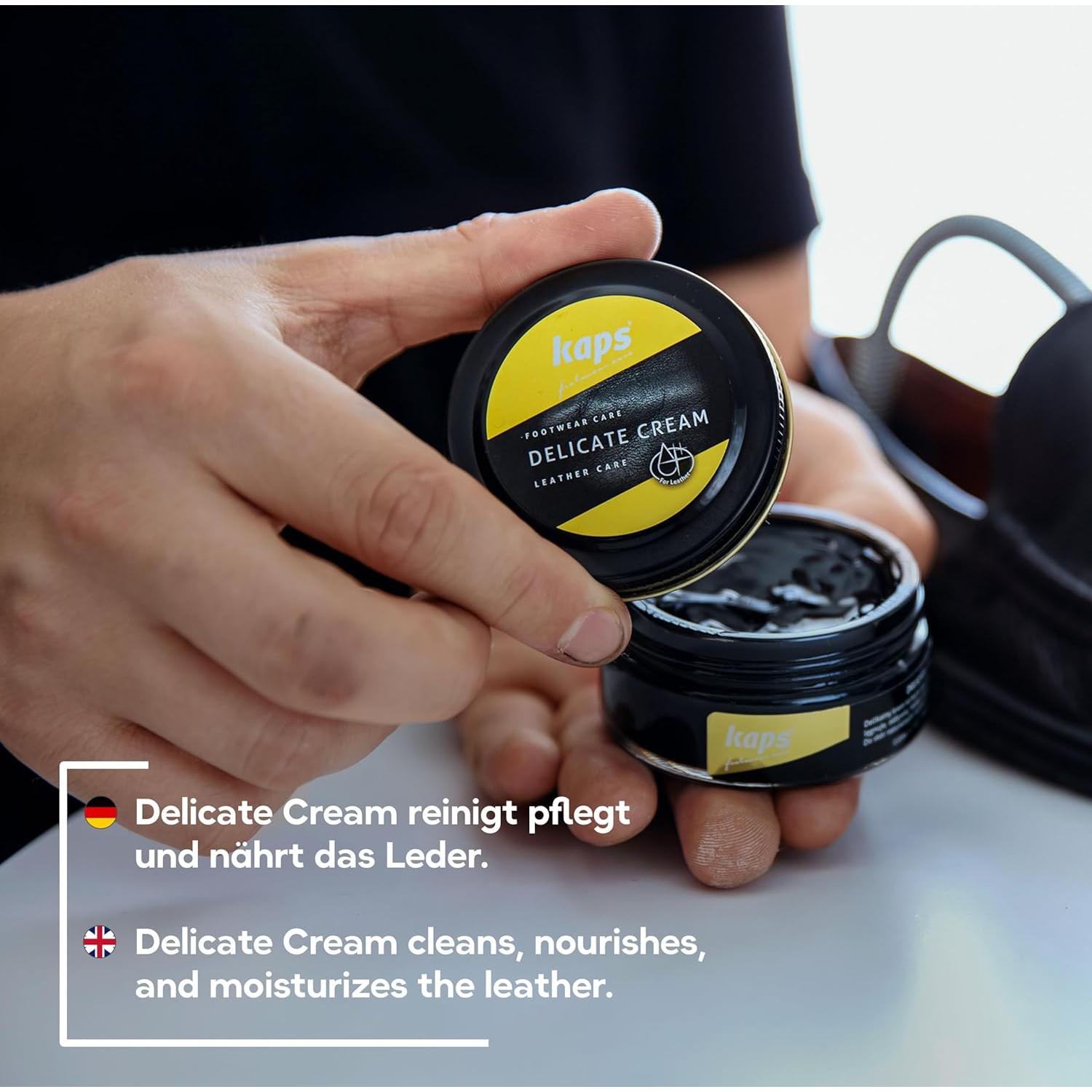 Crema para Cuidado de Zapatos Kaps 50 ml - Nutrición y Brillo