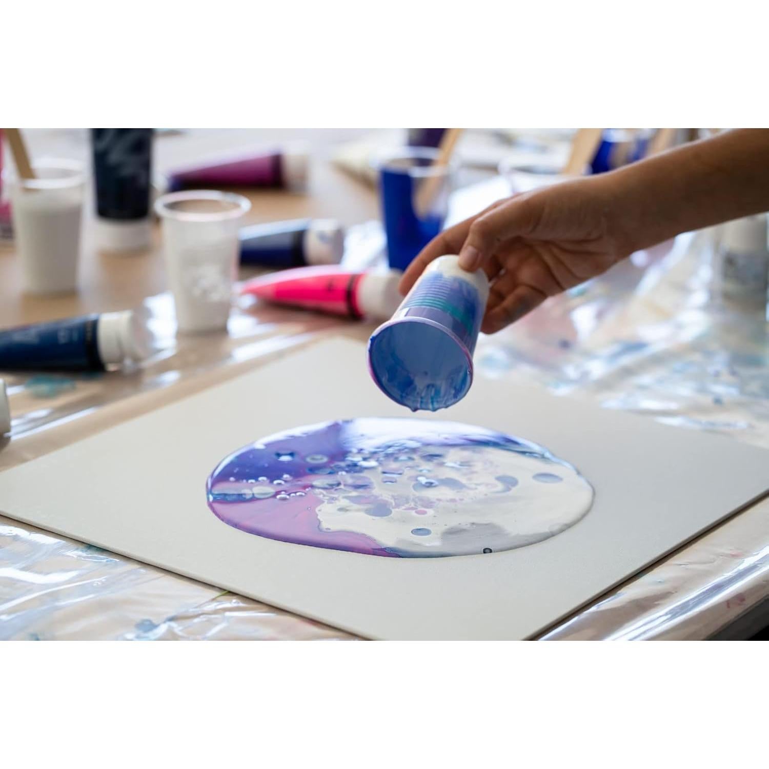 Kit de Pintura Acrílica Pebeo 6 Colores 118ml Listo para Verter