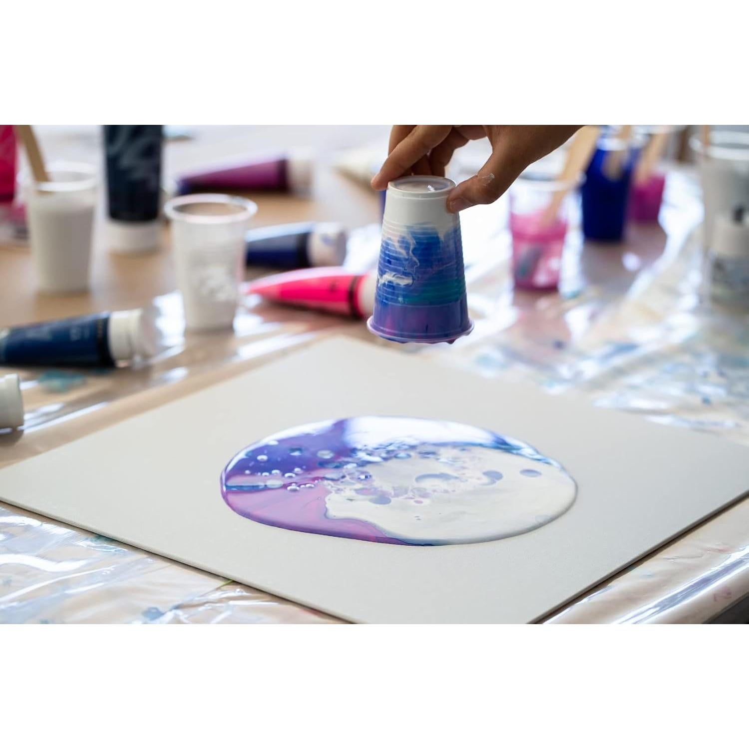 Kit de Pintura Acrílica Pebeo 6 Colores 118ml Listo para Verter