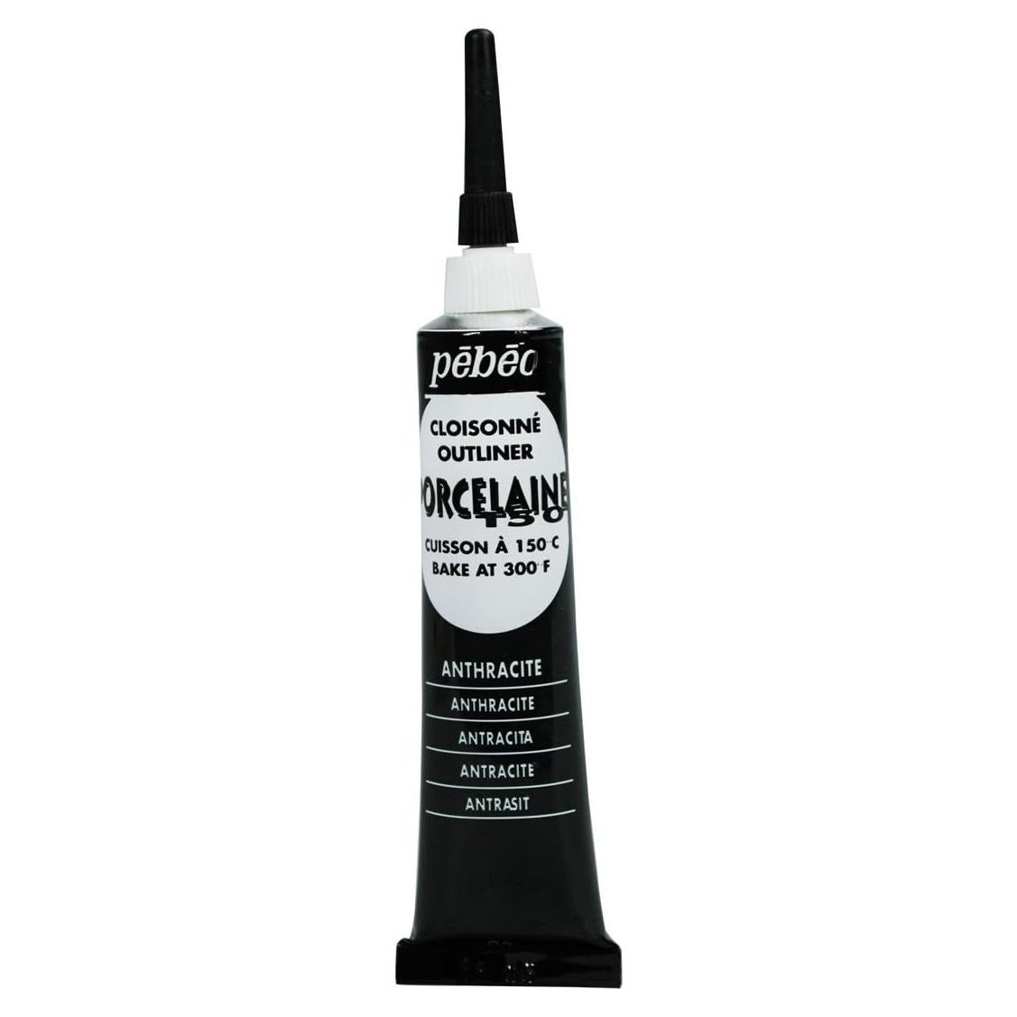 Pintura para Porcelana Pebeo Porcelaine 150 - Negro Antracita 20ml
