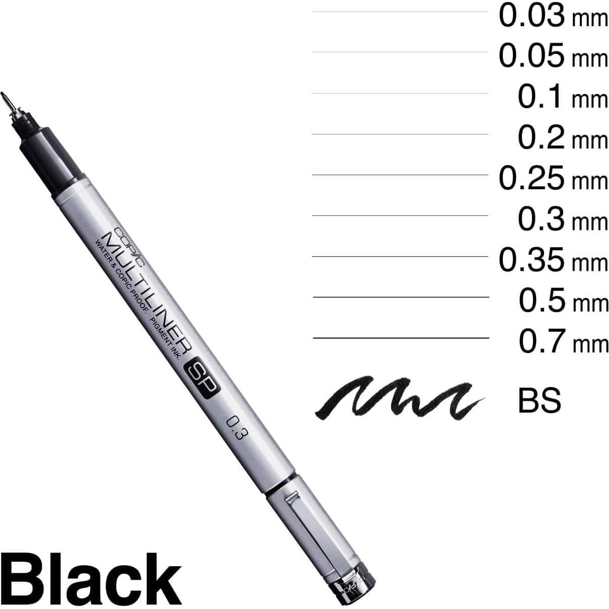 Set de Marcadores Copic Sketch 6 Piezas + Pluma Multiliner SP