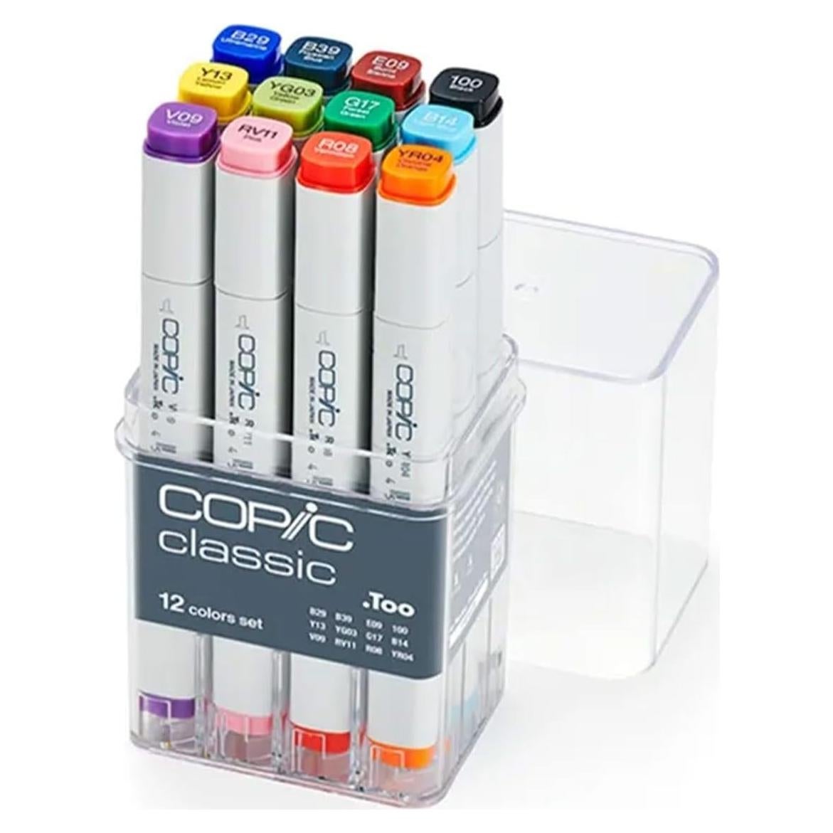 Conjunto de 12 Marcadores Copic Classic a Base de Alcohol