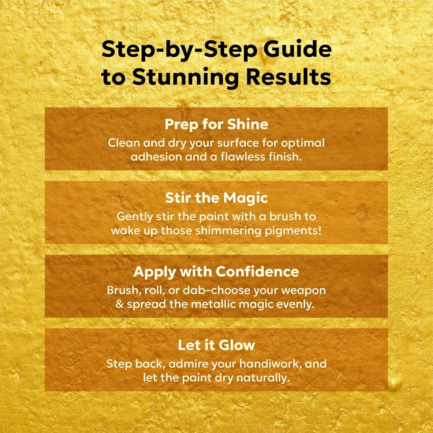 Pintura Acrílica Metalizada GRANOTONE Oro 50ml No Tóxica