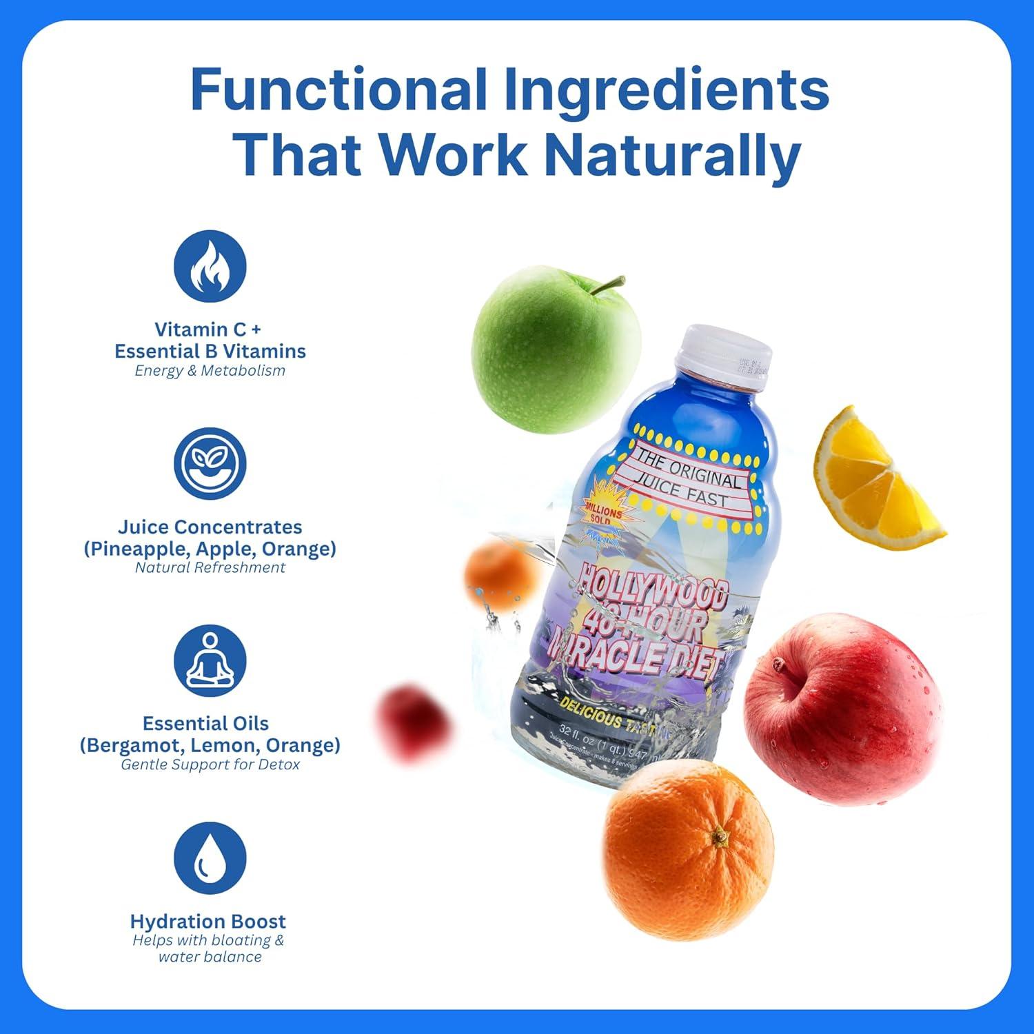 Dieta Milagrosa de Hollywood Jugo Detox 946 ml - Pérdida de Peso