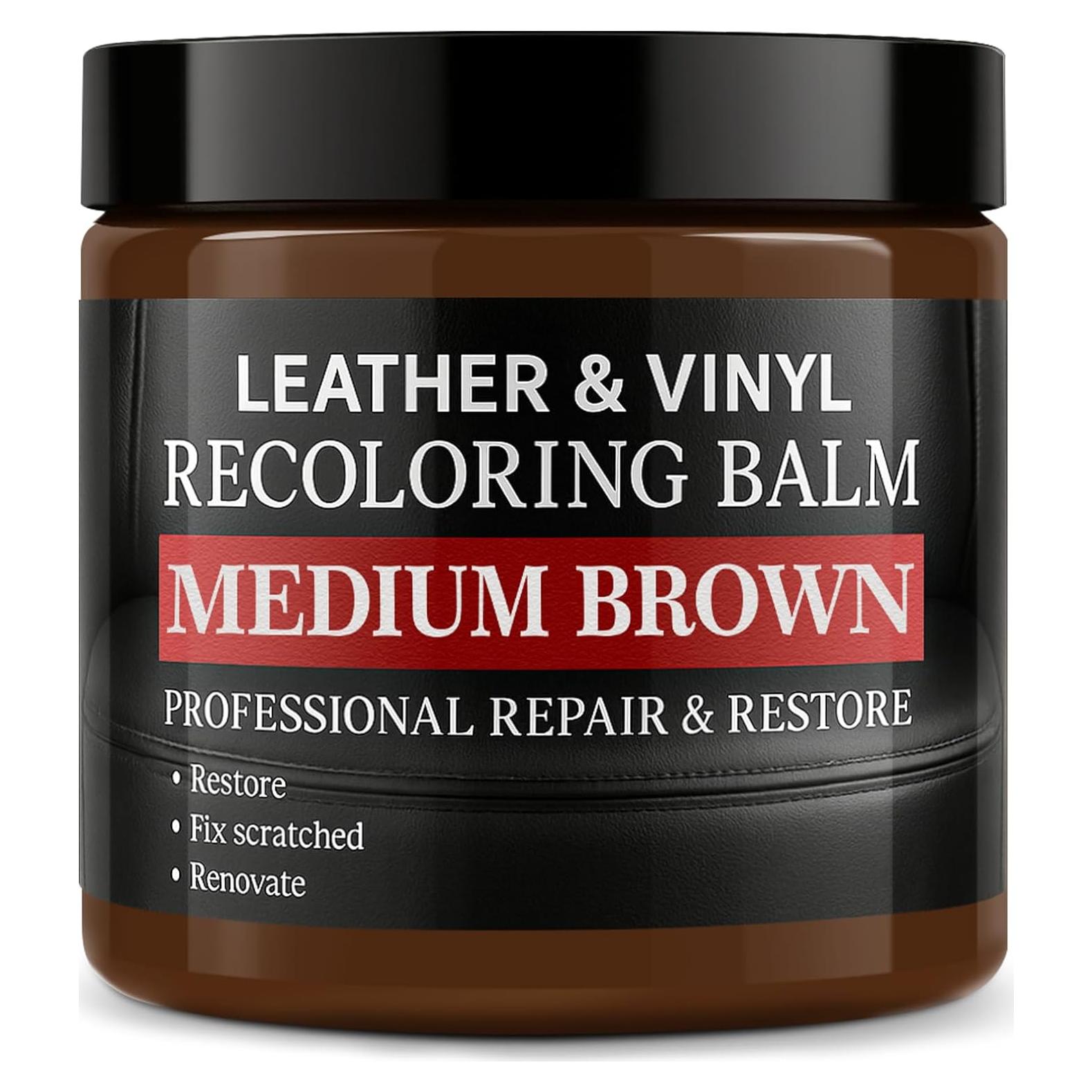 Kit de Reparación de Cuero Laxmorph Balsamo Marrón Medio 298g