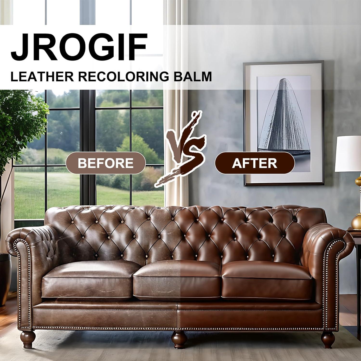 Bálsamo Recoloración Cuero JROGIF 200ml Marrón Oscuro