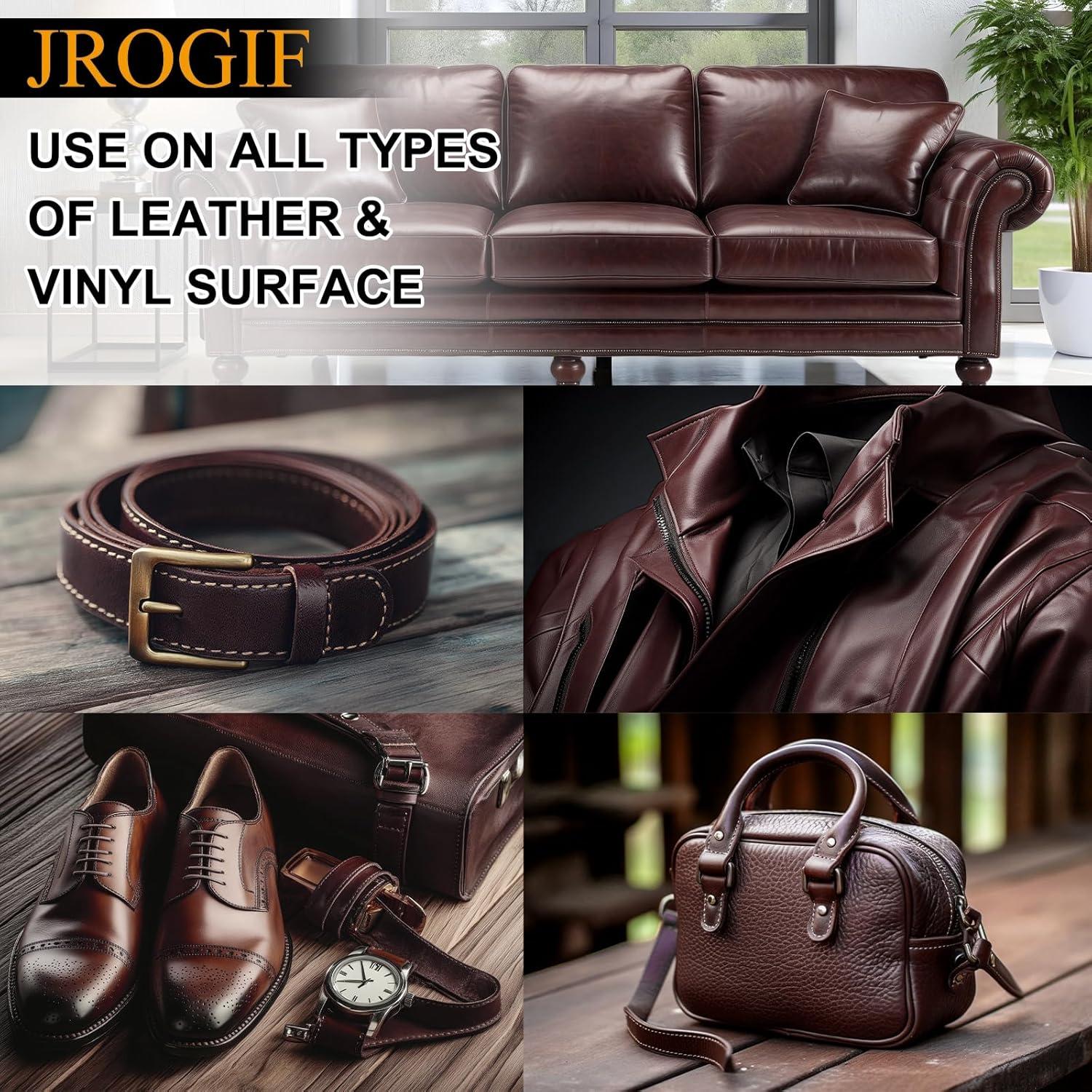 Bálsamo Recoloración Cuero JROGIF 200ml Marrón Oscuro